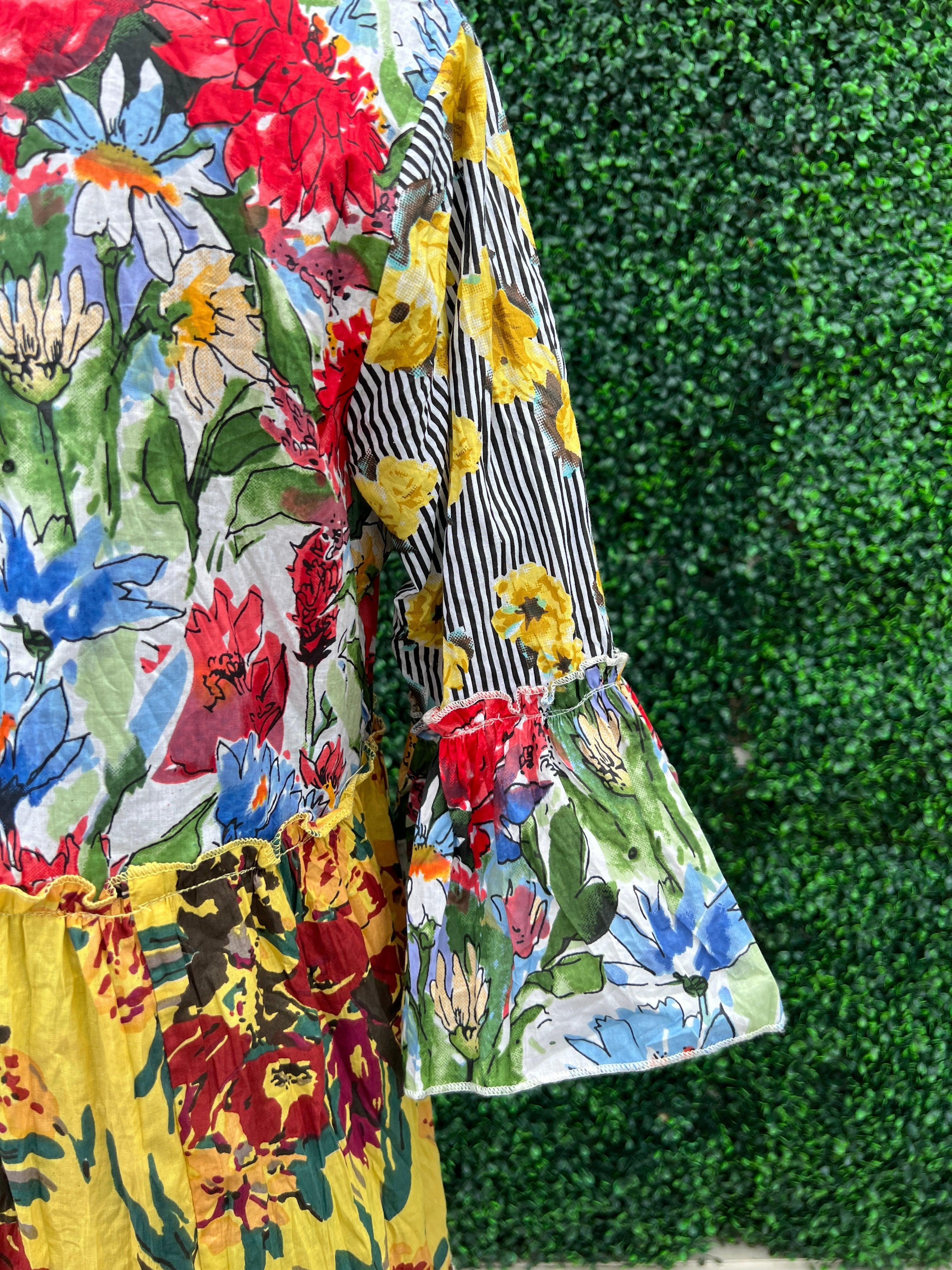 Patchwork Perfection Dress - Image 4