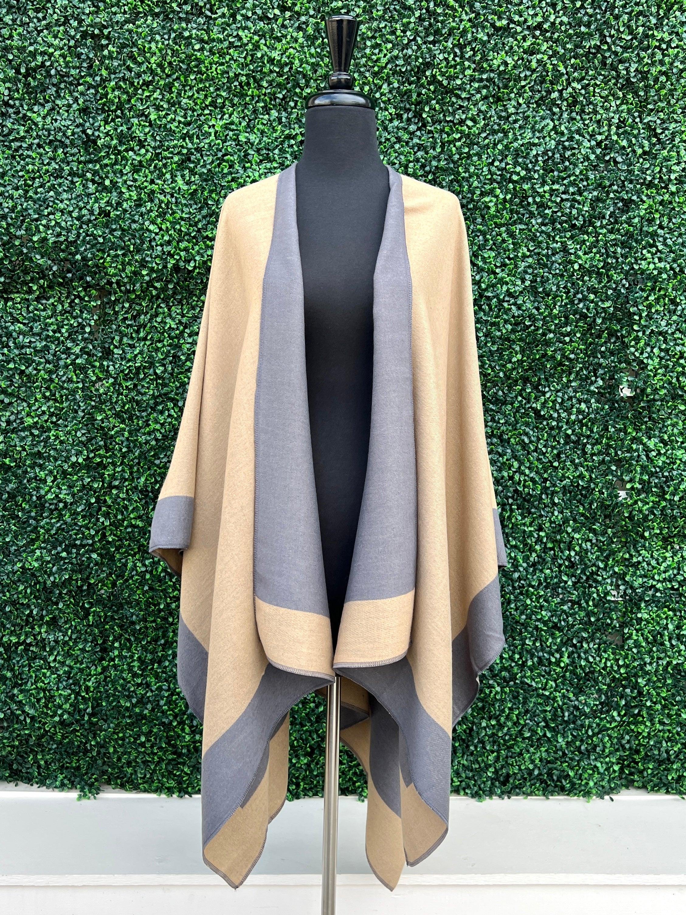 2 Tone Reversible Ruana - Image 8