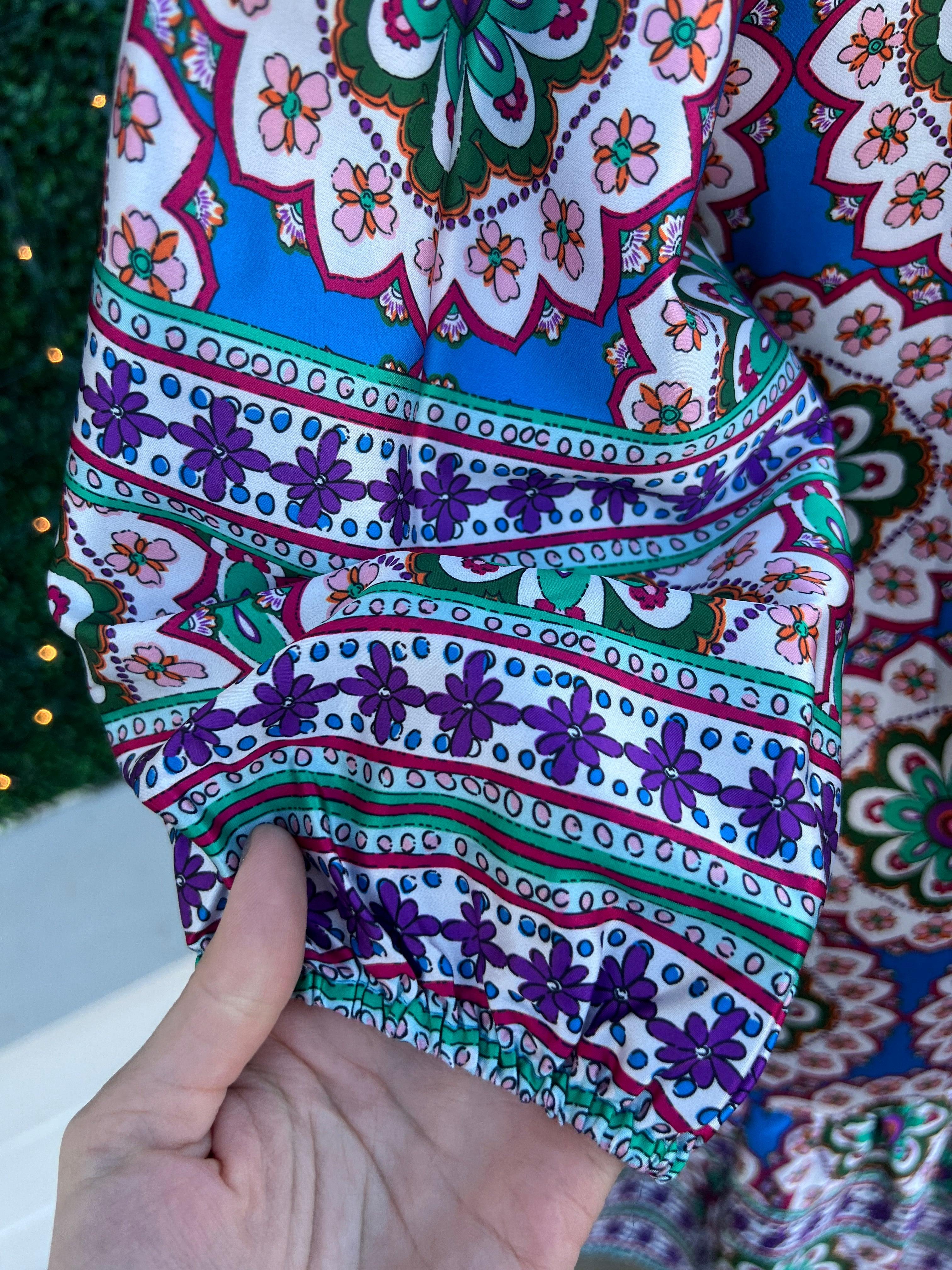 Mandala Drop Tier Dress - Image 6