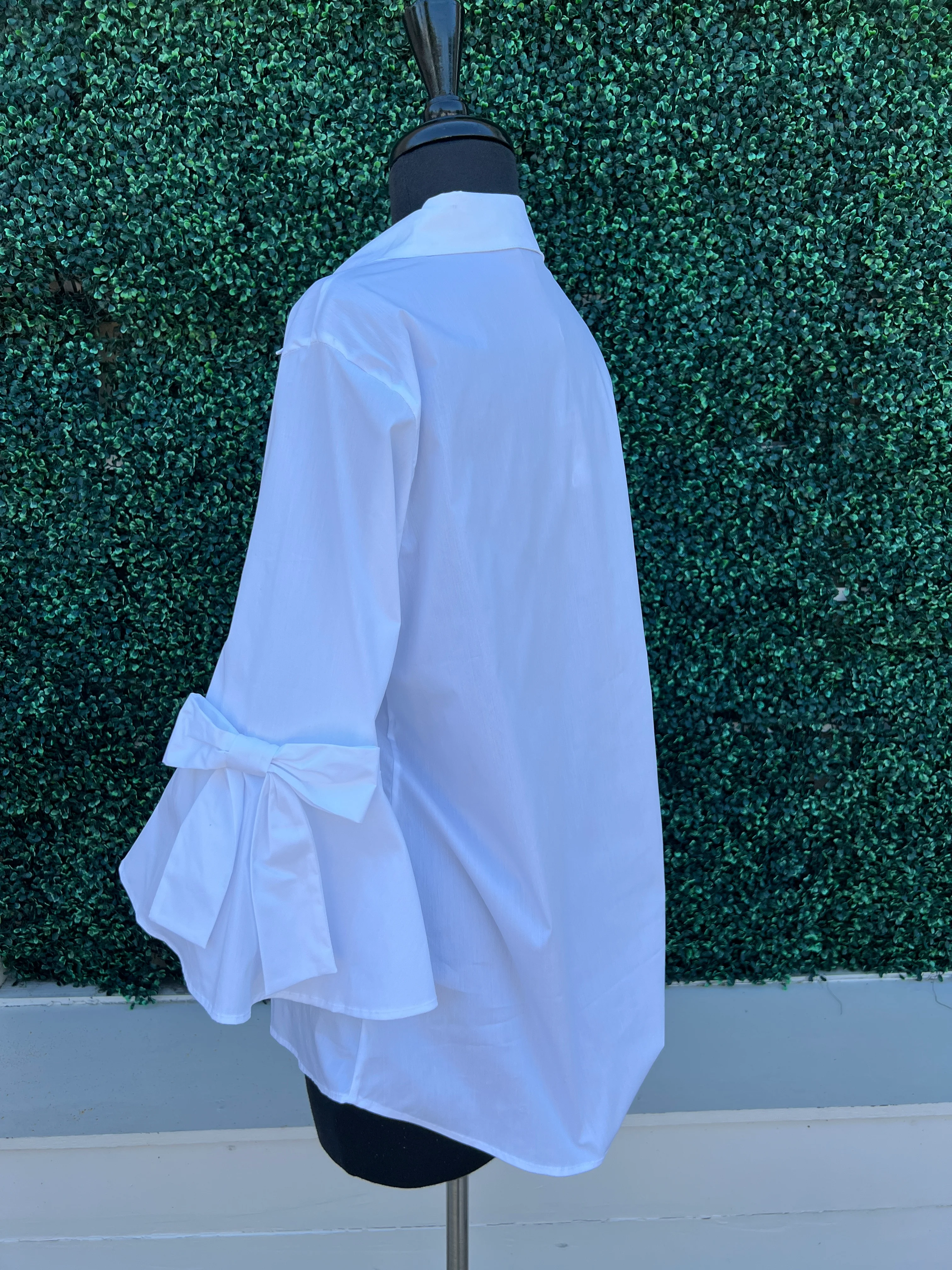 Bow Bell Button Blouse - Image 4