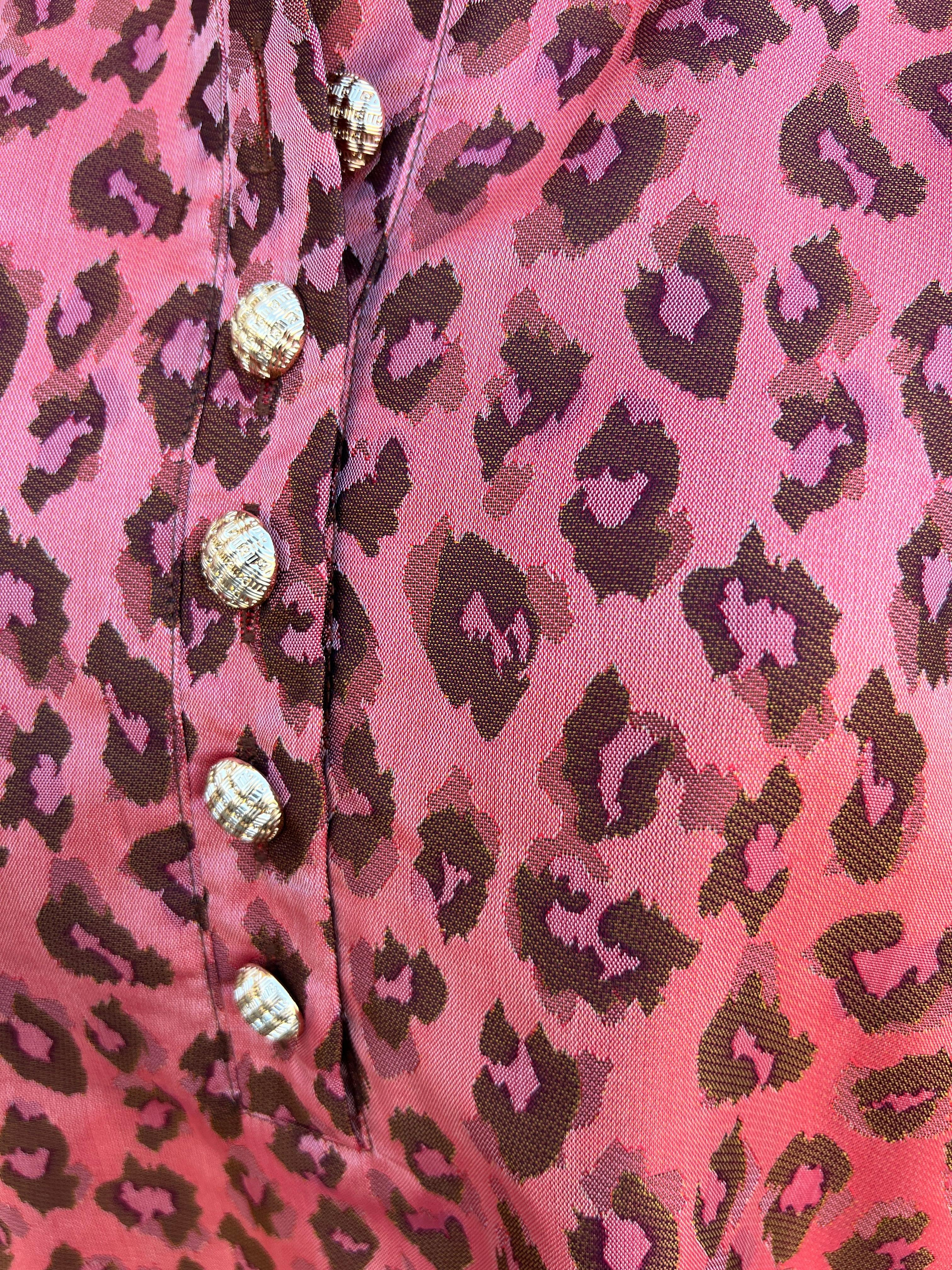 Iridescent Pink Cheetah Dress - Image 3