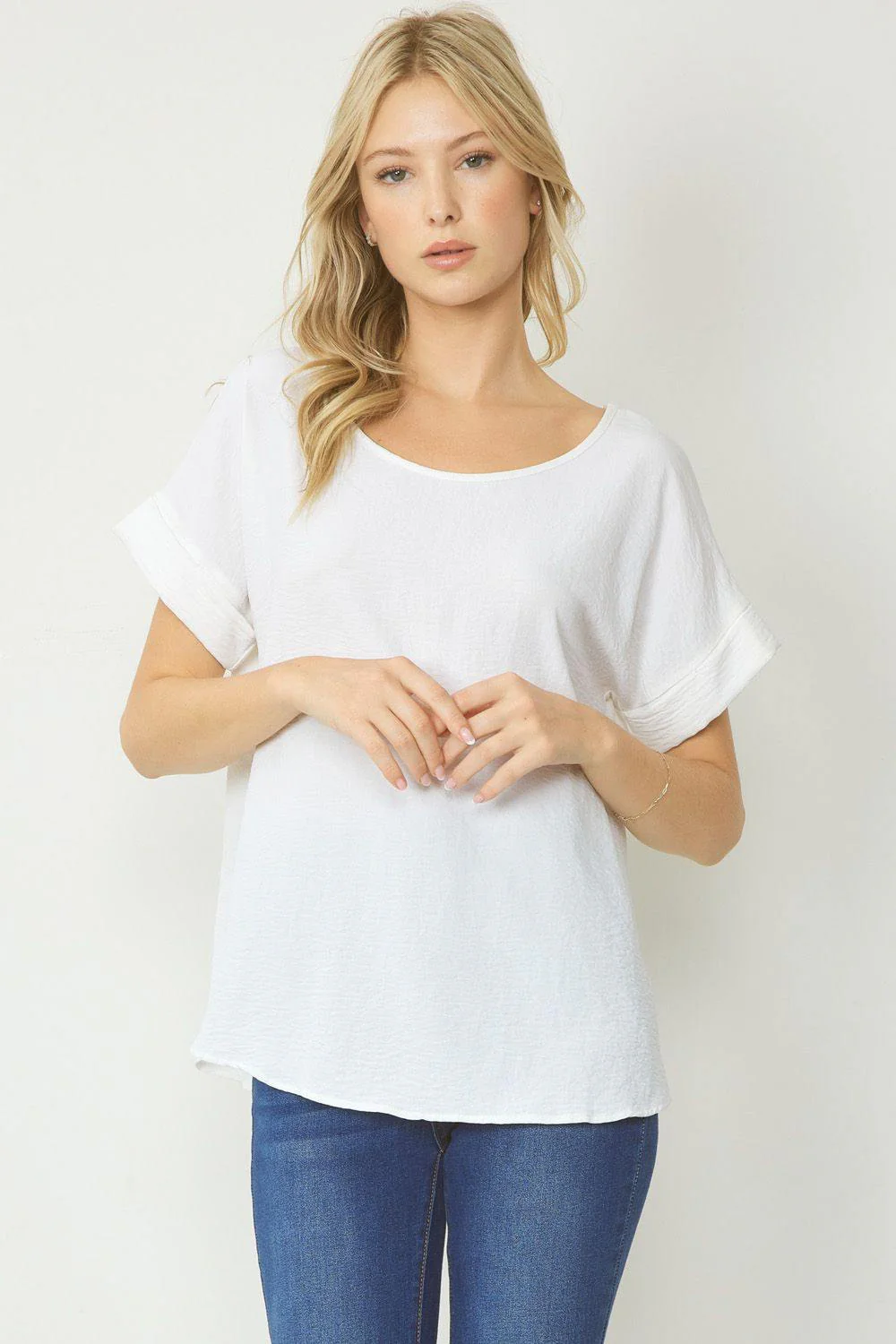 Classic Cuff Sleeve Top - Image 15