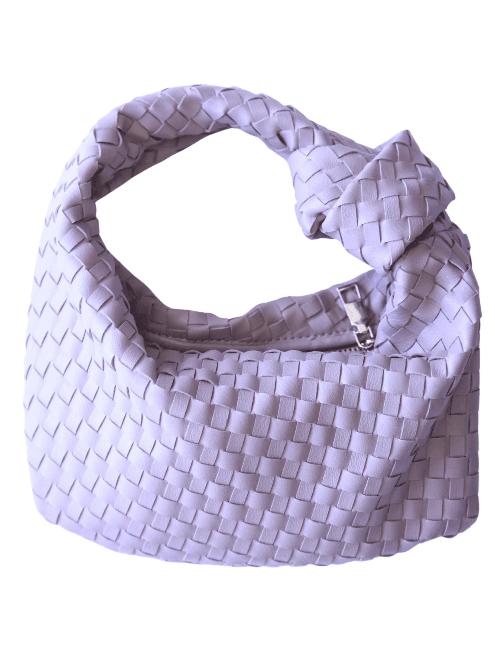 Mini Woven Purse with Knot - Image 5