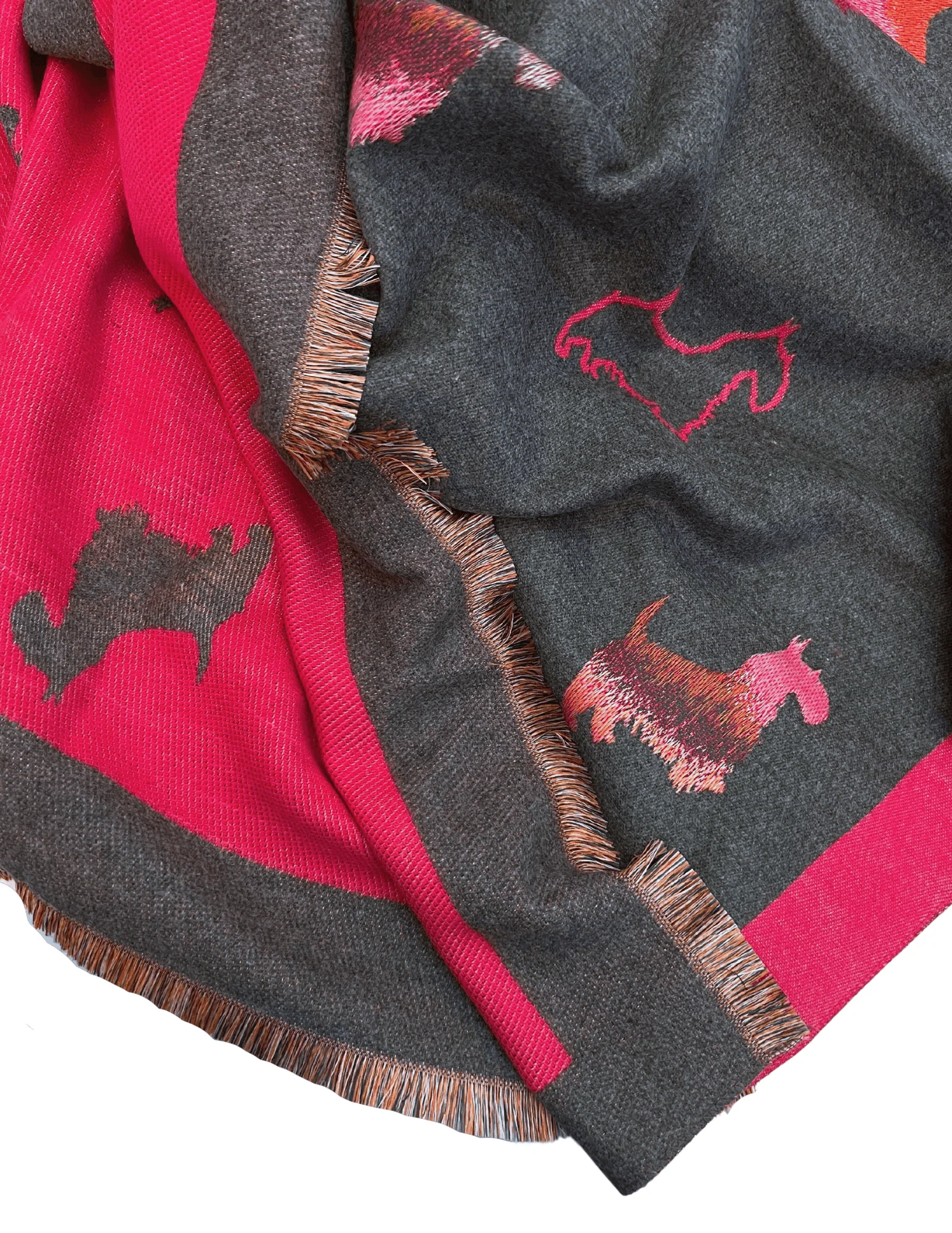 Cat or Dog Motif Scarf - Image 2
