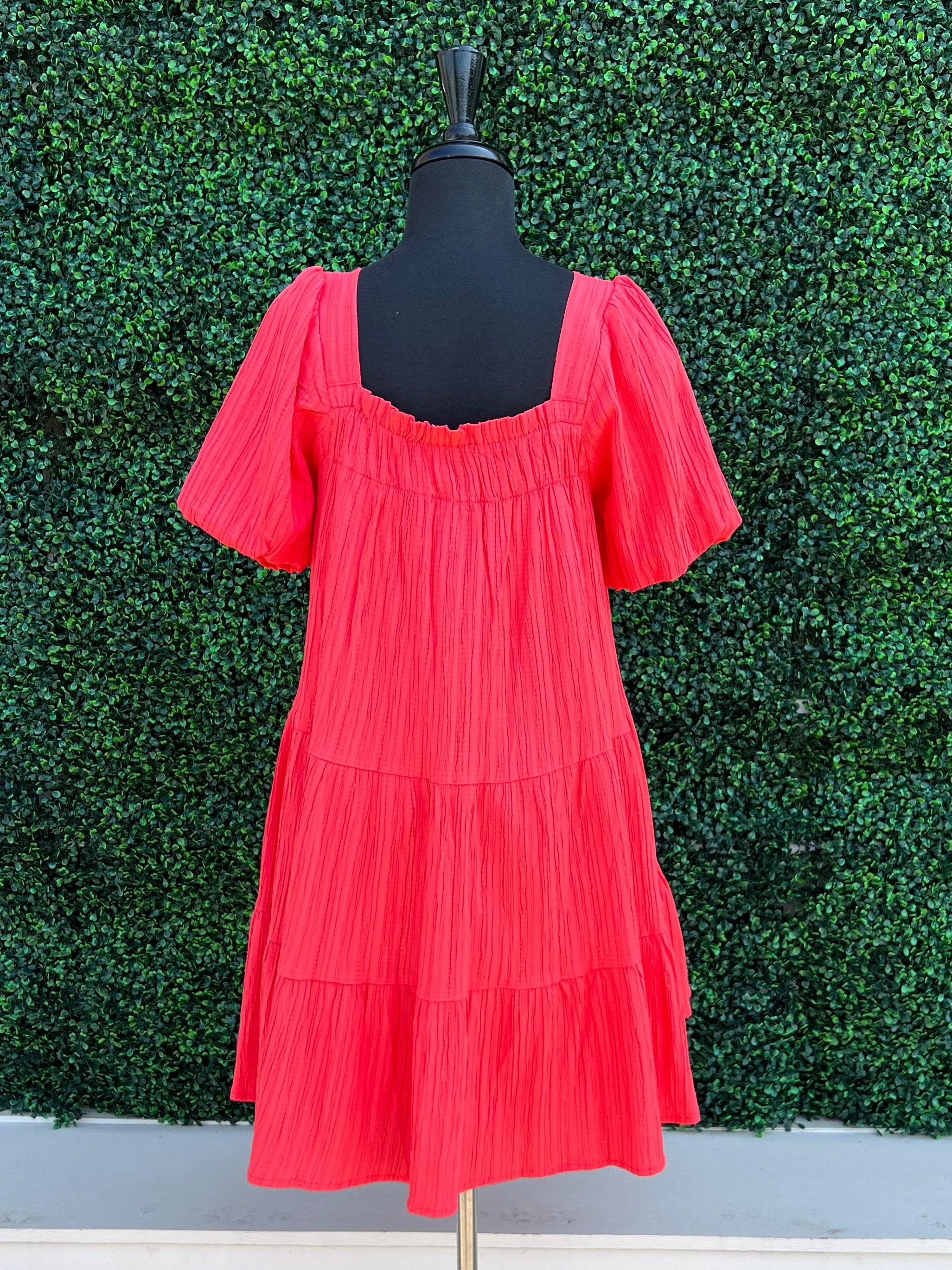 Tangerine Tiers Dress - Image 3