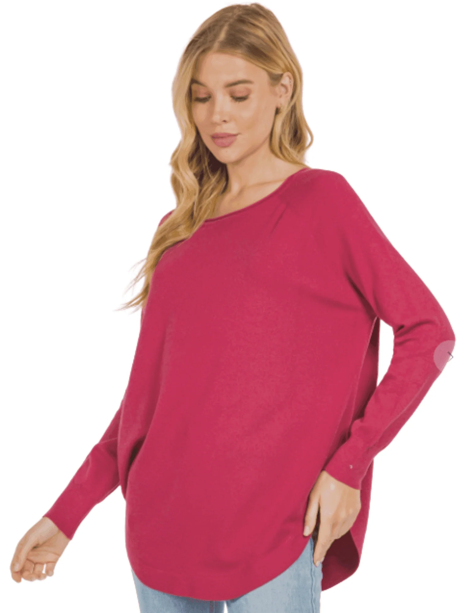 Curved Hem Sweater - Image 10