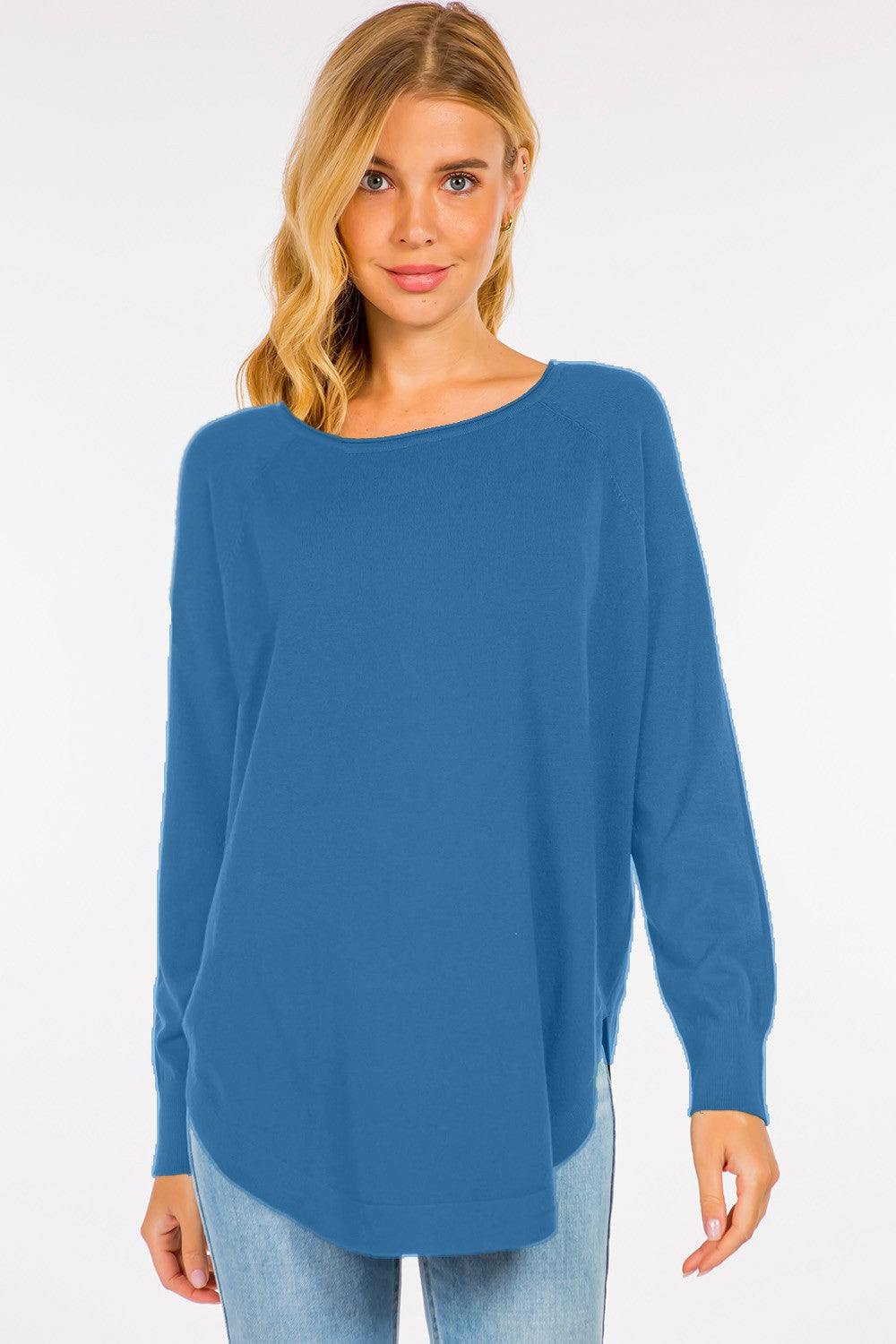 Curved Hem Sweater - Image 11