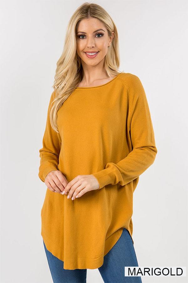 Curved Hem Sweater - Image 3