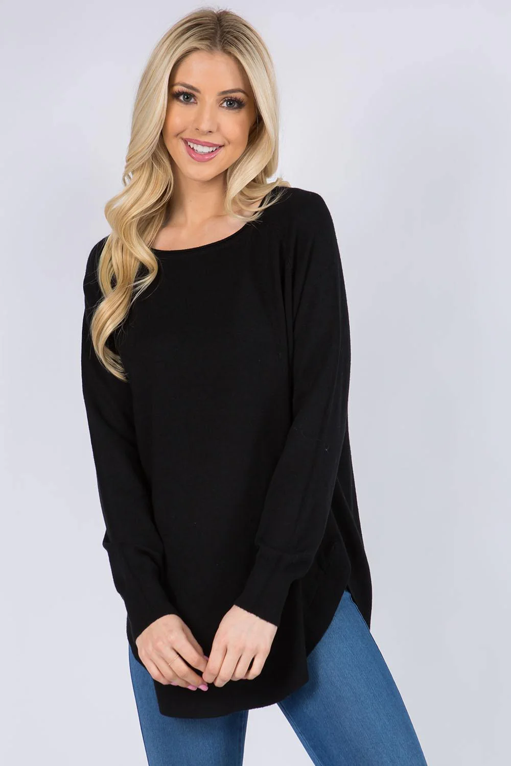 Curved Hem Sweater - Image 6