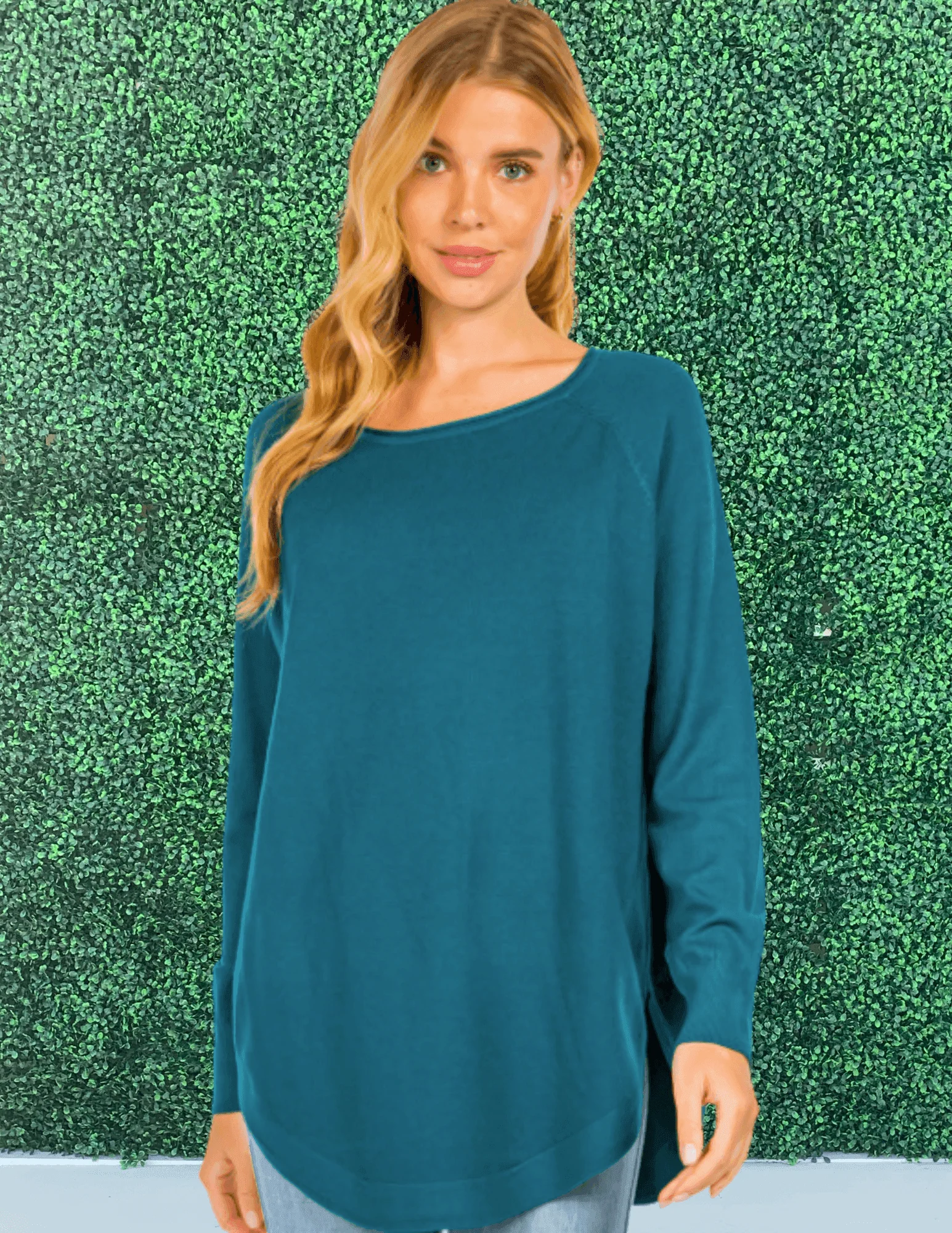Curved Hem Sweater - Image 7