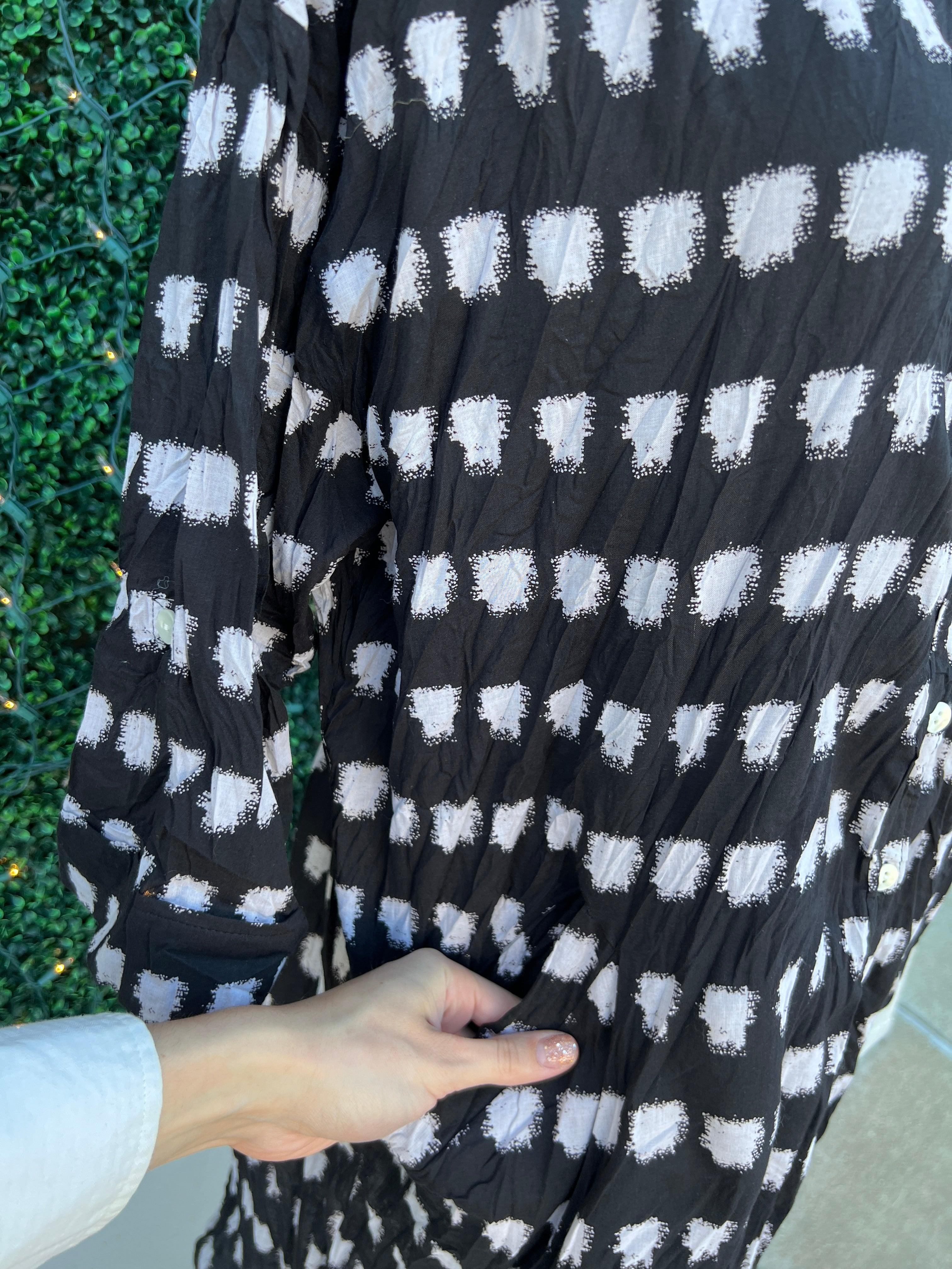 Black JIJI Button Down Dress - Image 5