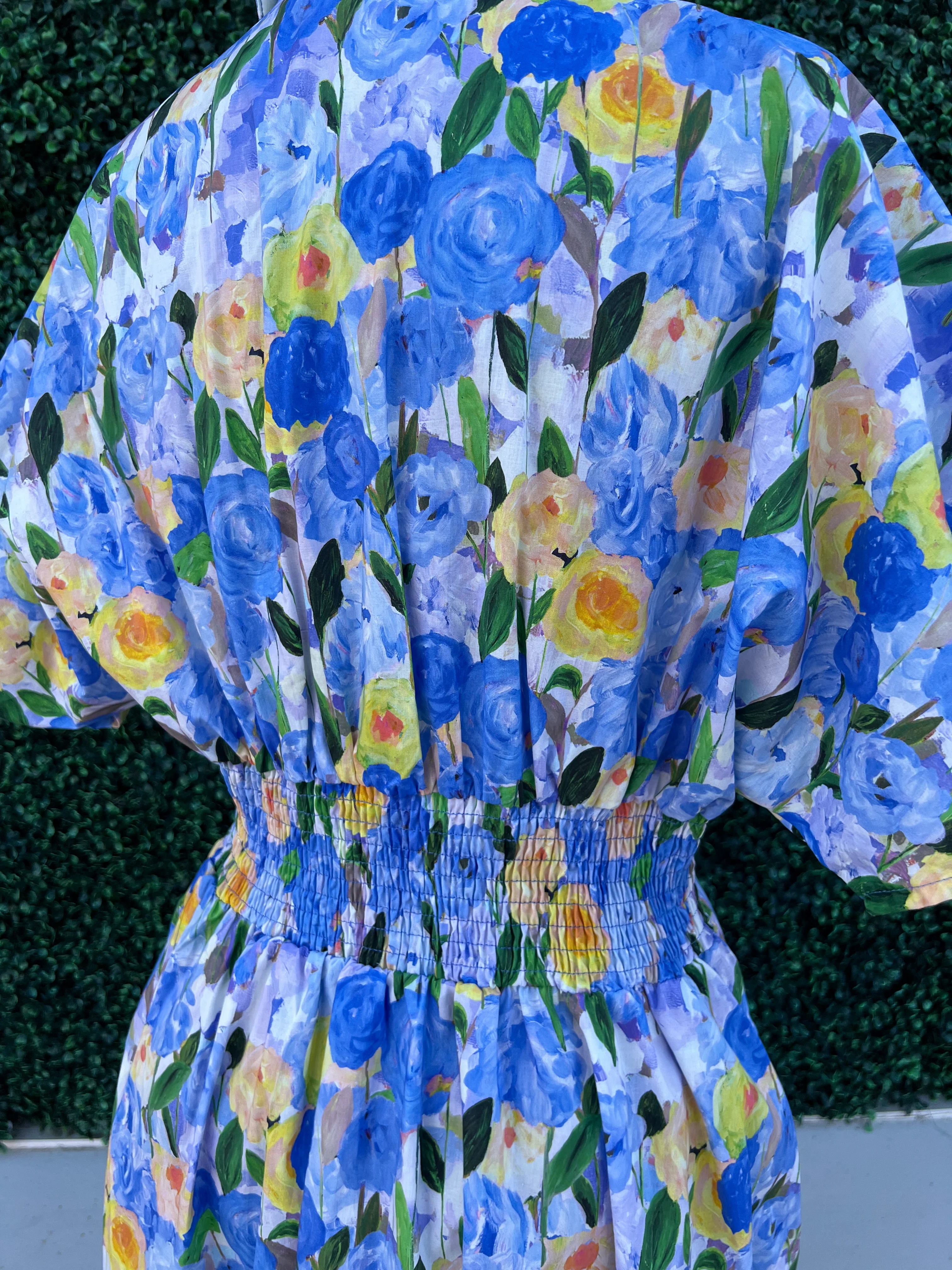 Floral Pintuck Maxi Dress - Image 4