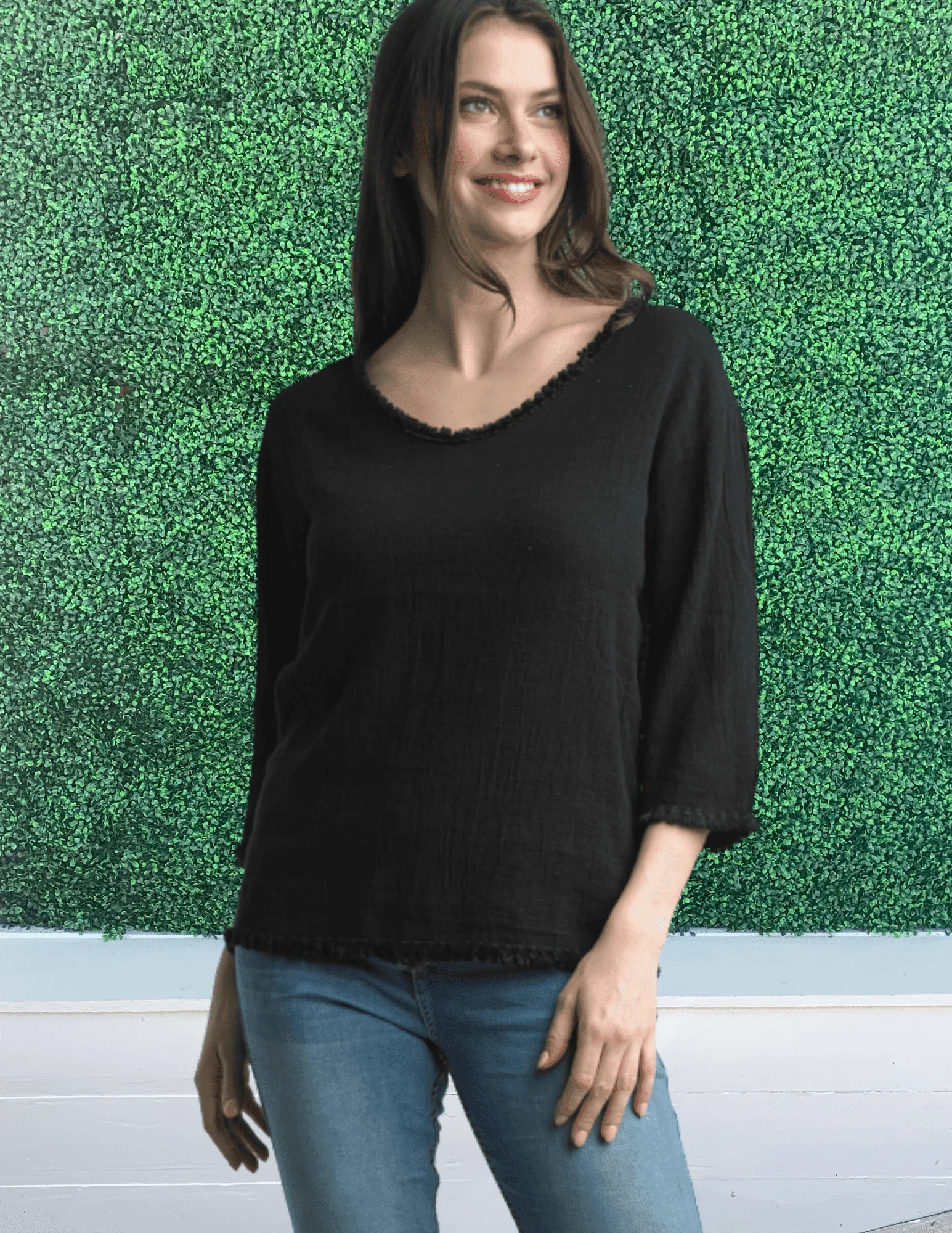 Textured Linen Top - Image 2