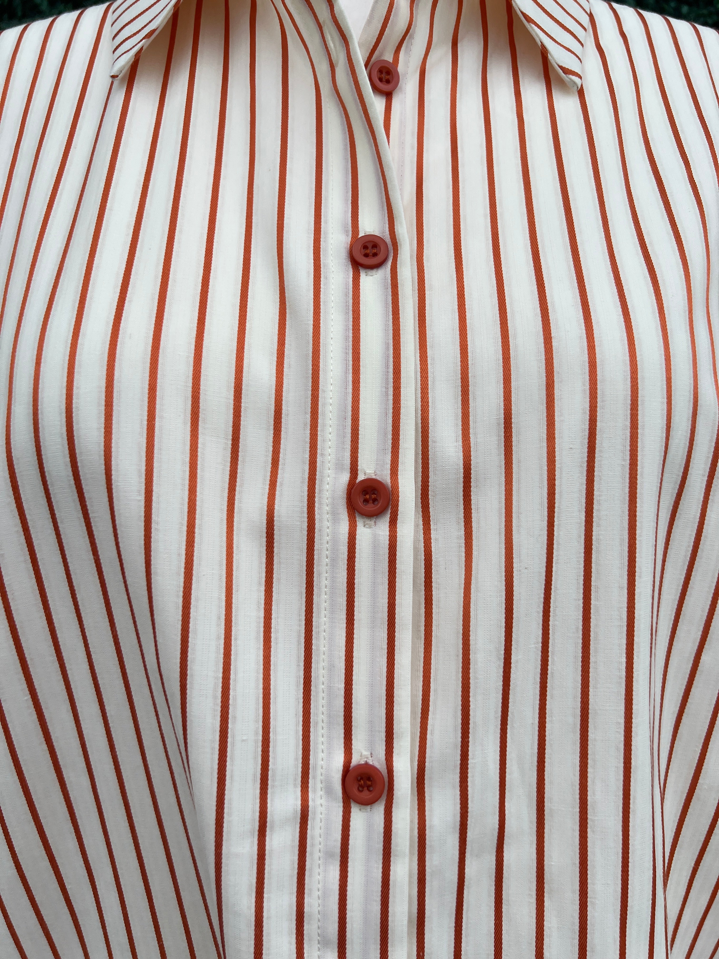 Burt Orange Stripe Blouse - Image 5