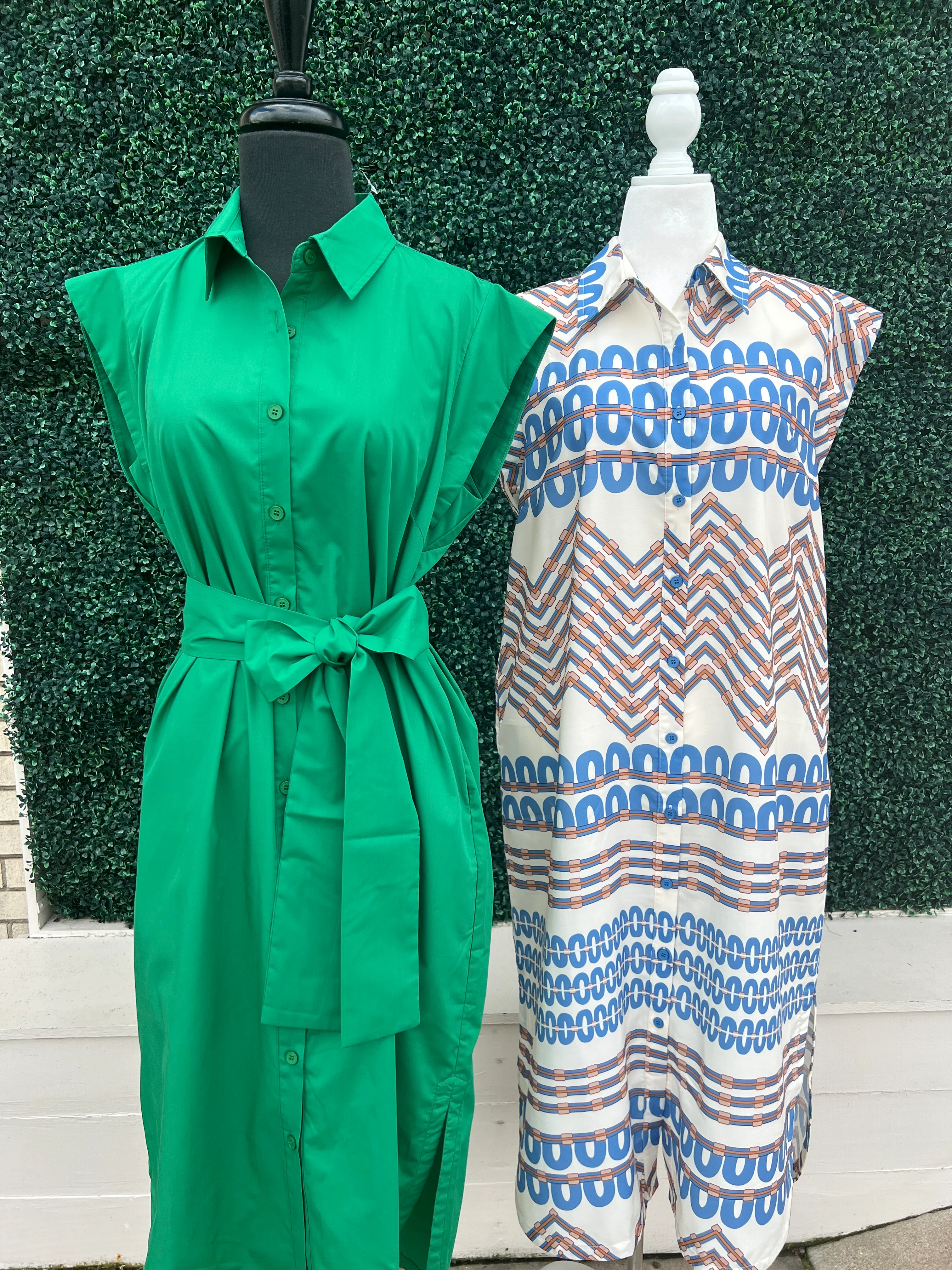 Cap Sleeve Button Down Midi Dress - Image 6