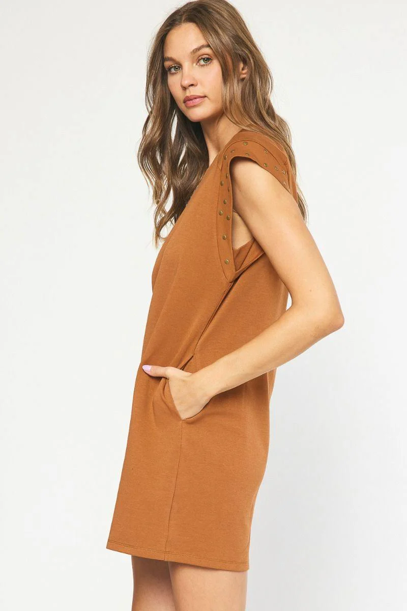 Ponte Stud Embellished Dress - Image 6