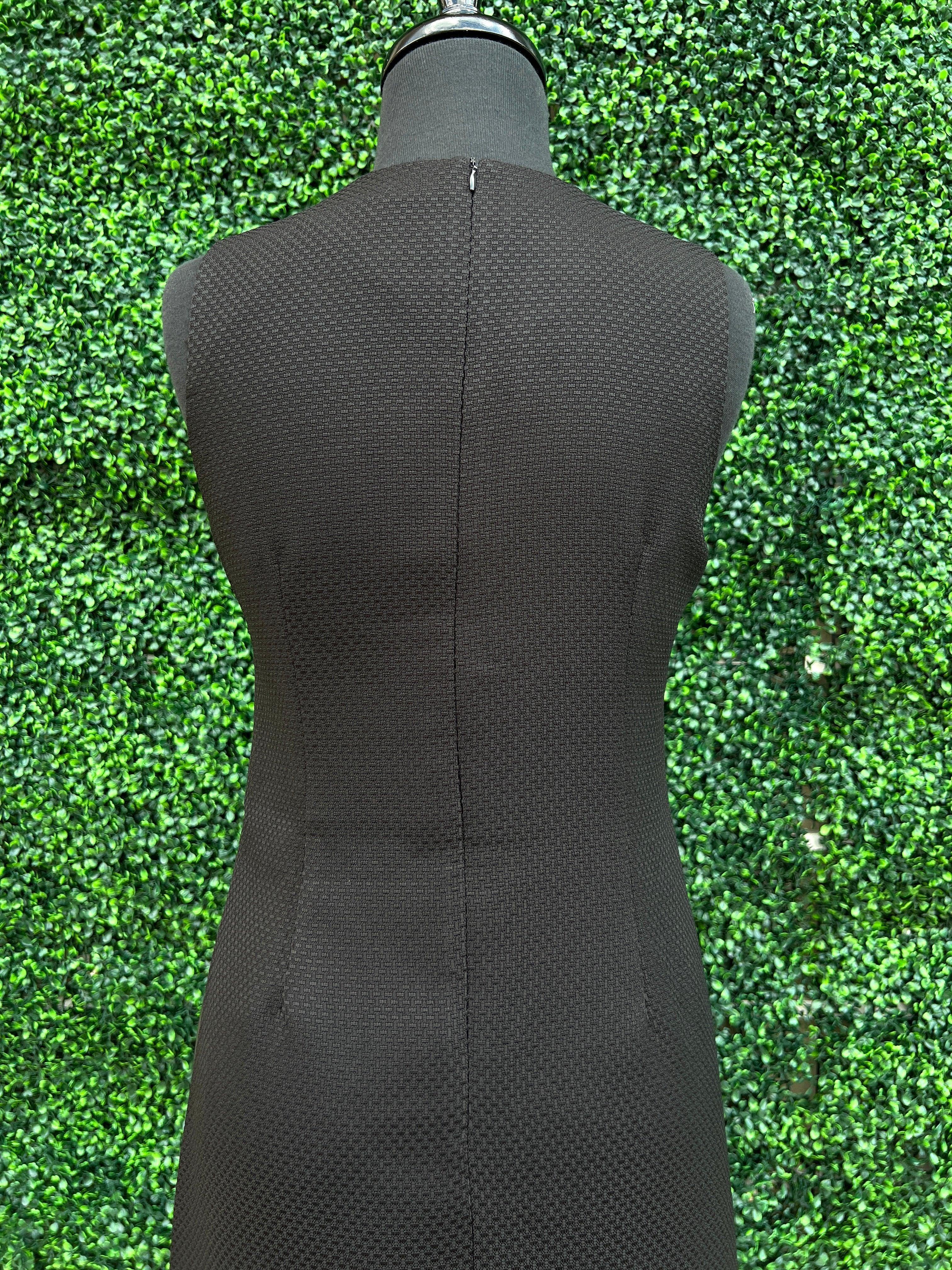 Vegan Leather Chevron Dress - Image 3