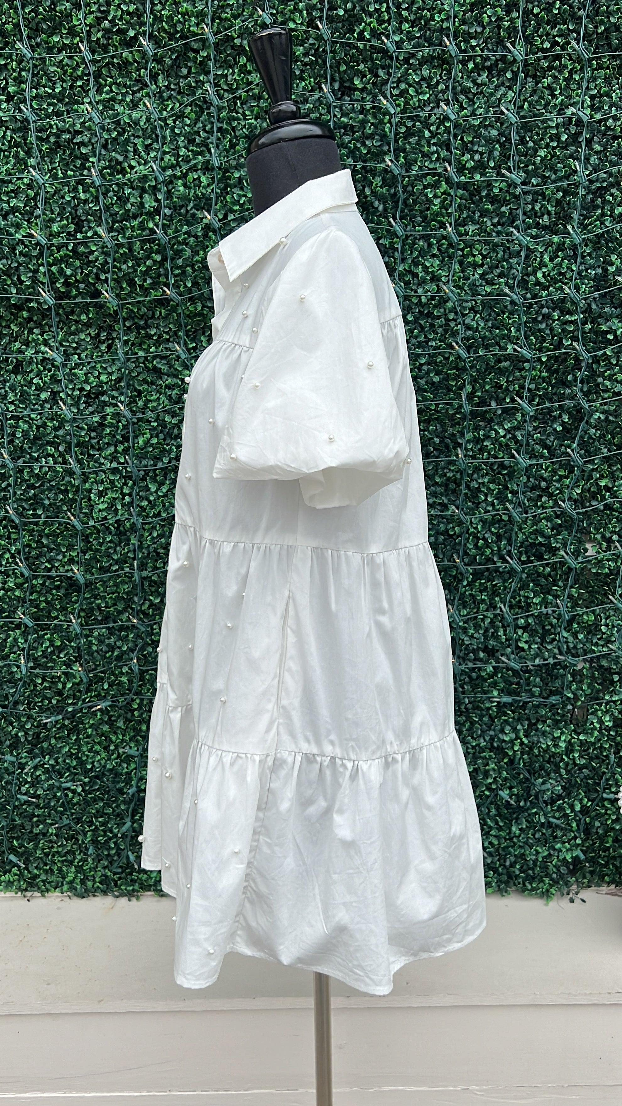 Pearl Embellished Dress - Image 2