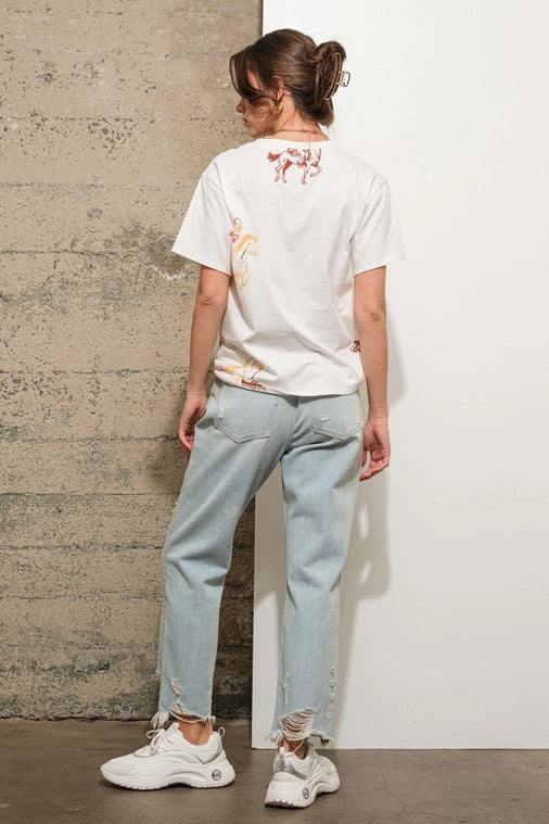 Vintage Cowgirl Printed Tee - Image 3