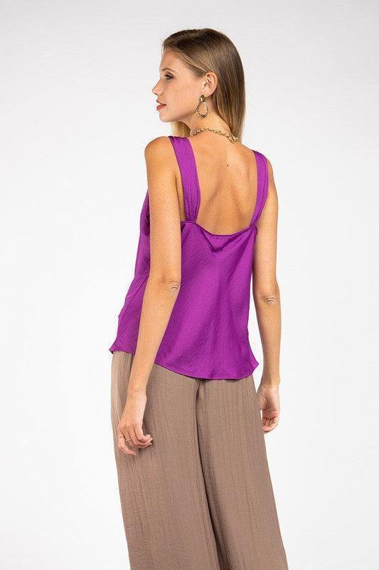 Cowl Neck Drape Top - Image 2