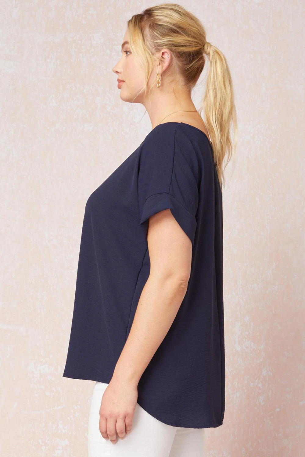 Cuff Sleeved Top in Plus - Image 19