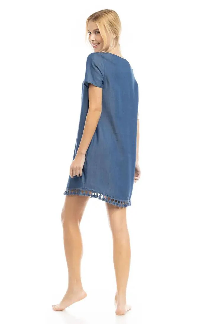 Tencel Tassel Dress - Image 4