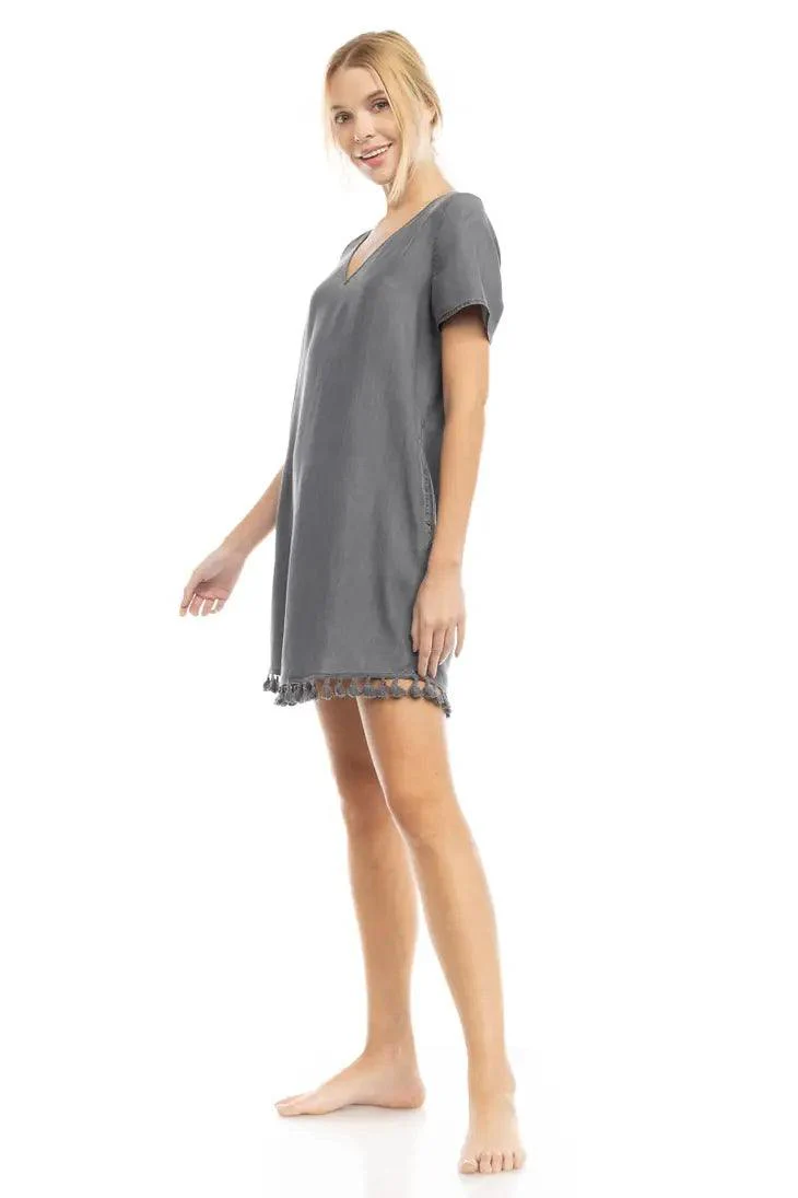 Tencel Tassel Dress - Image 6