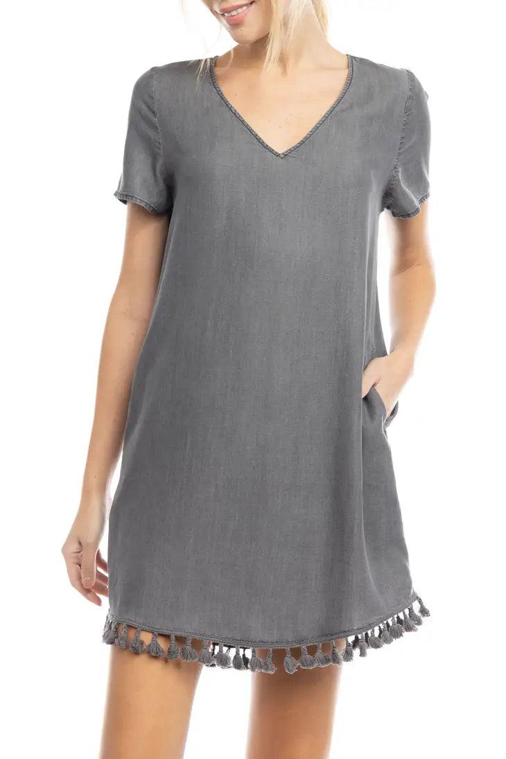 Tencel Tassel Dress - Image 7