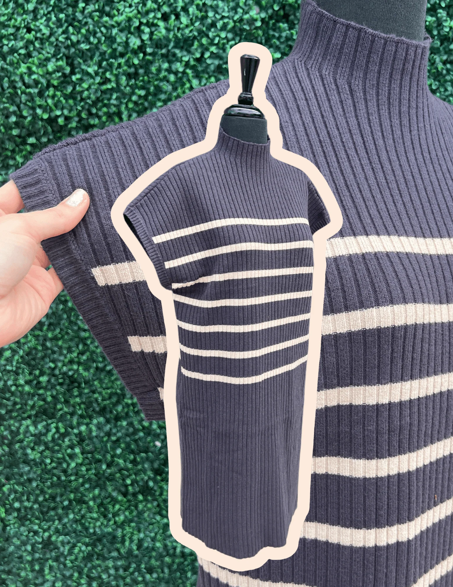 Stripes Sweater Dress