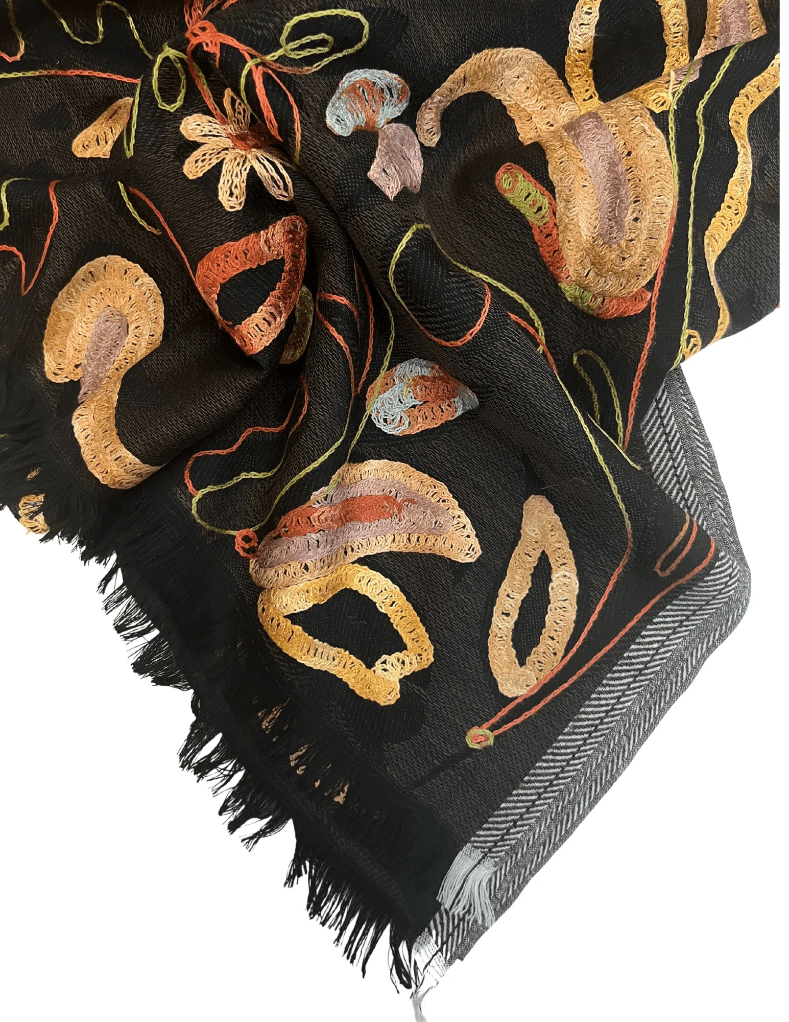 Embroidered Alps Shawl - Image 2
