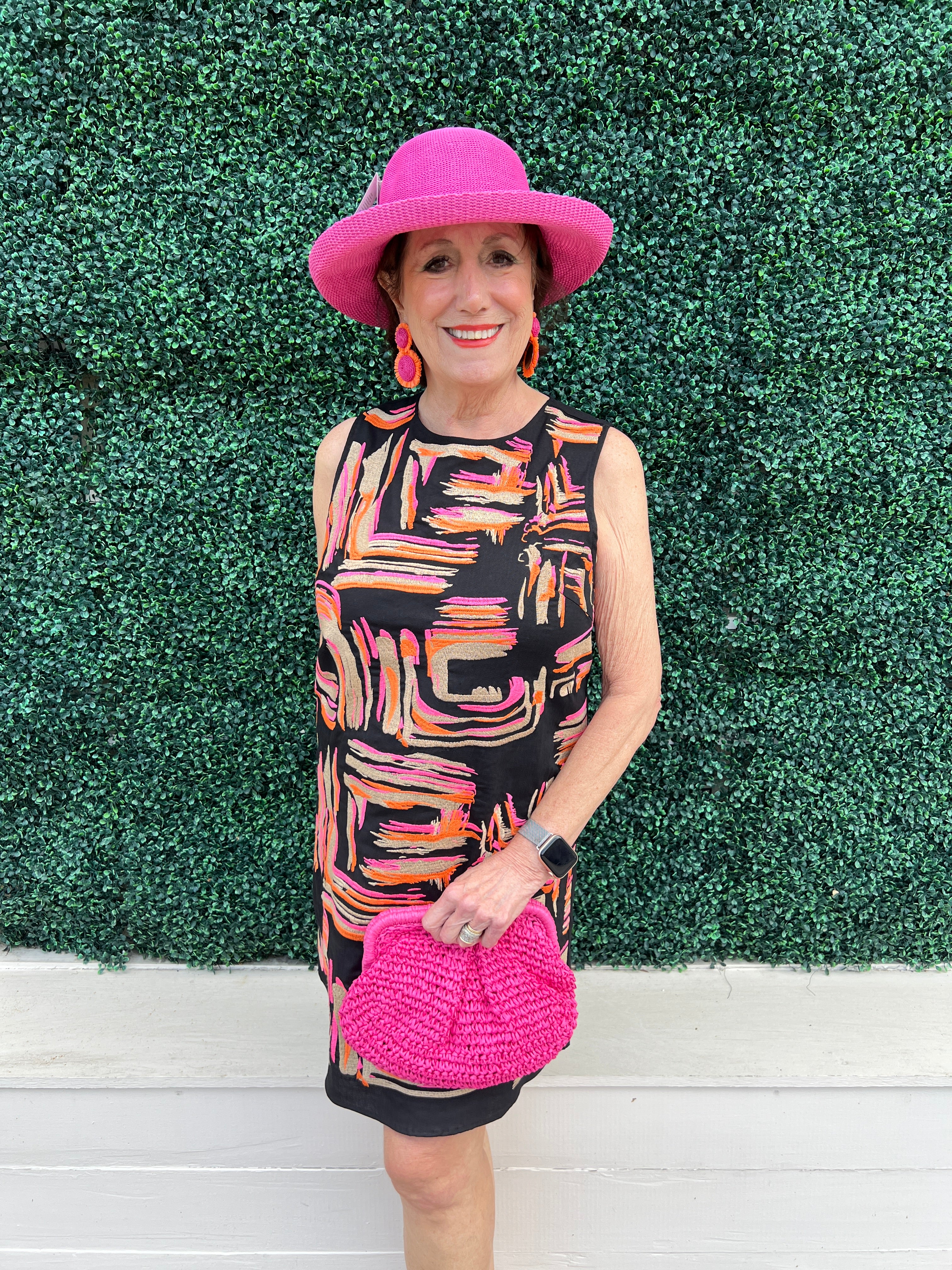 Embroidered Paint Stroke Dress - Image 2
