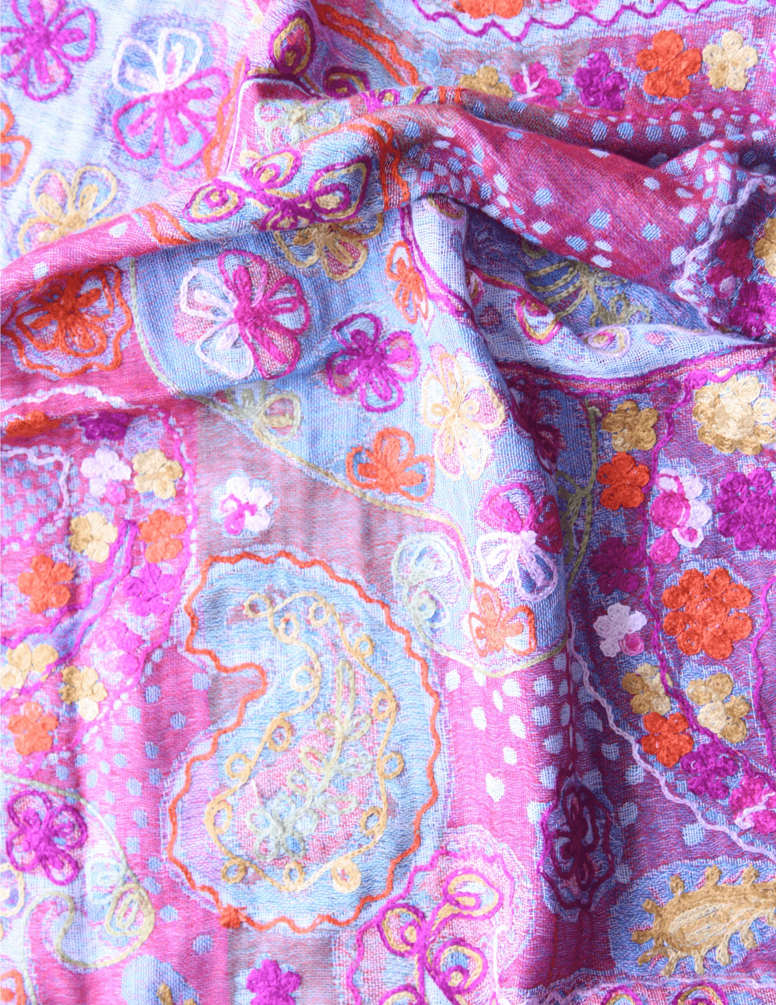 Embroidered Vintage Shawl - Image 3