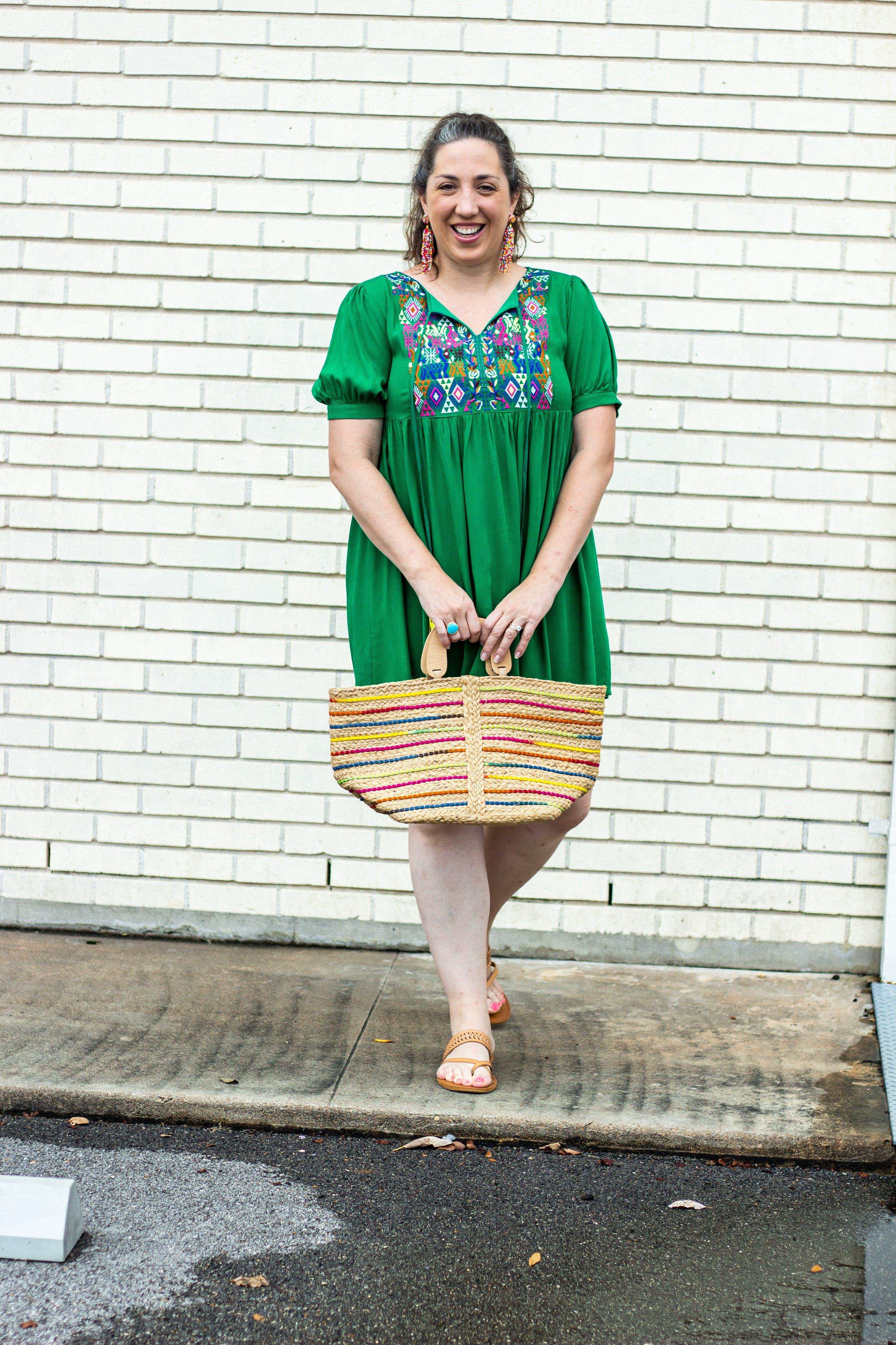 Embroidered Yoke Babydoll Dress - Image 10