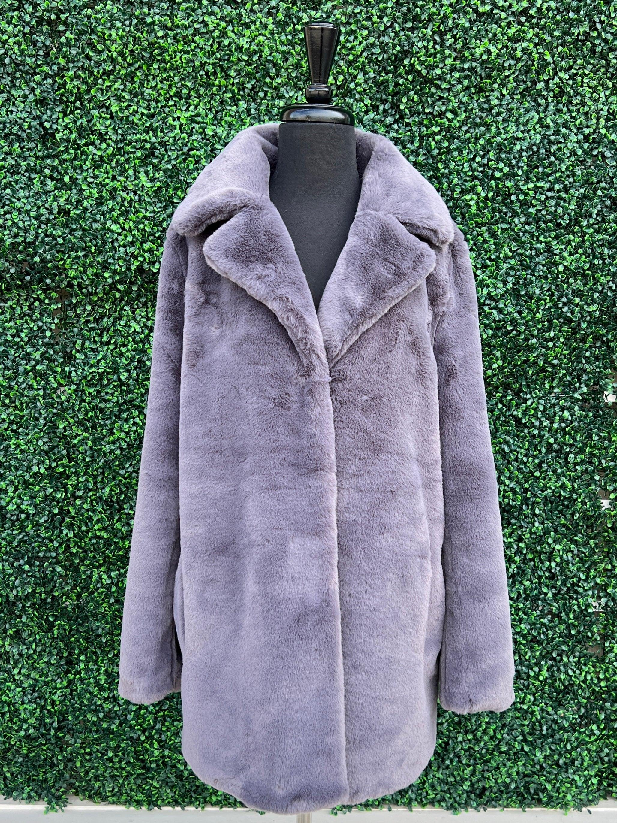 Faux Fur Car Coat - Image 11