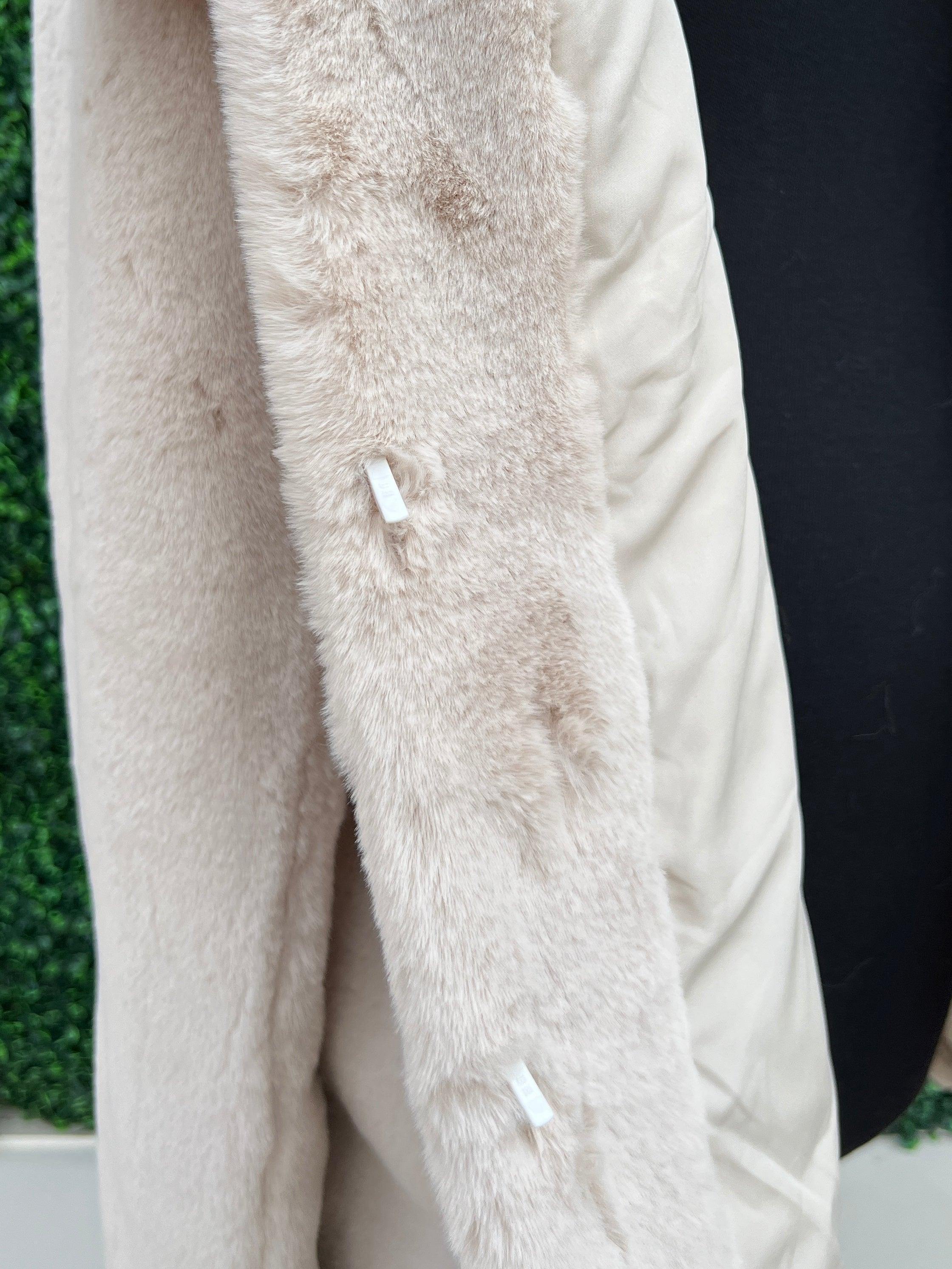 Faux Fur Car Coat - Image 14