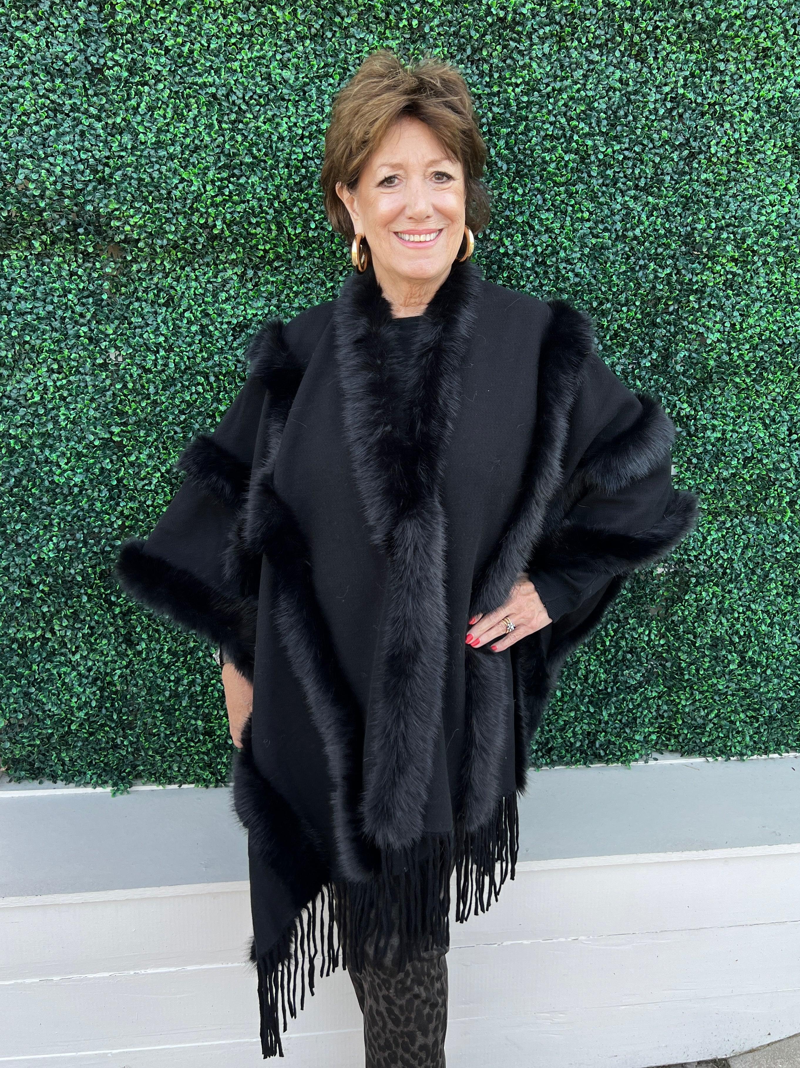 Faux Fur Pelts Cape - Image 3