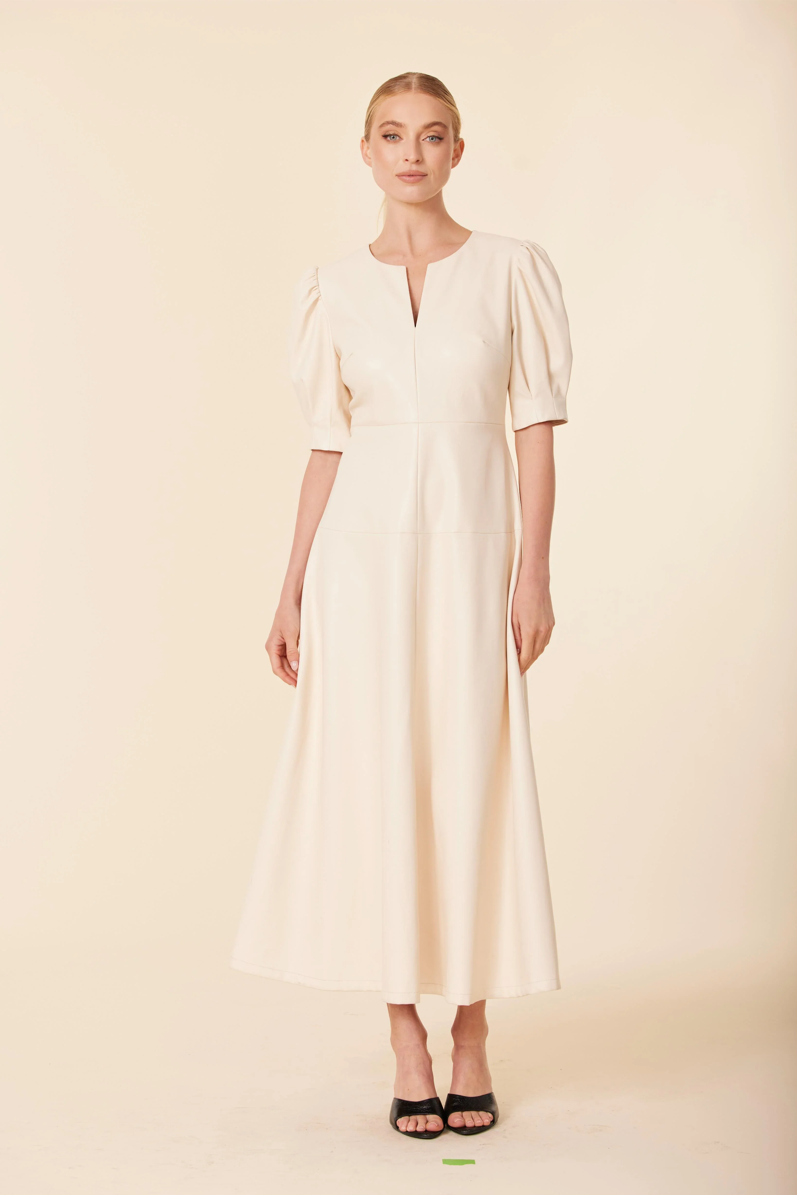 Faux Leather Maxi Dress - Image 3