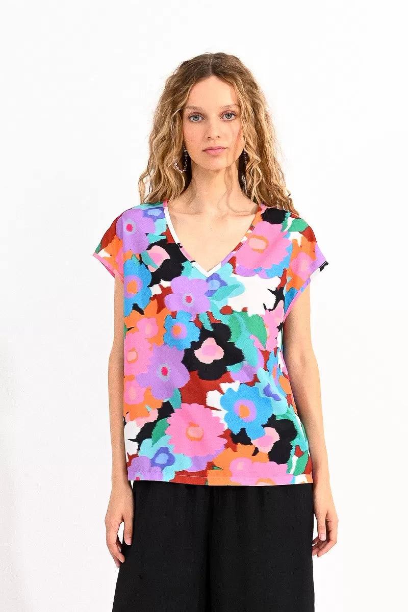 Floral Splotch Rainbow Shirt - Image 2