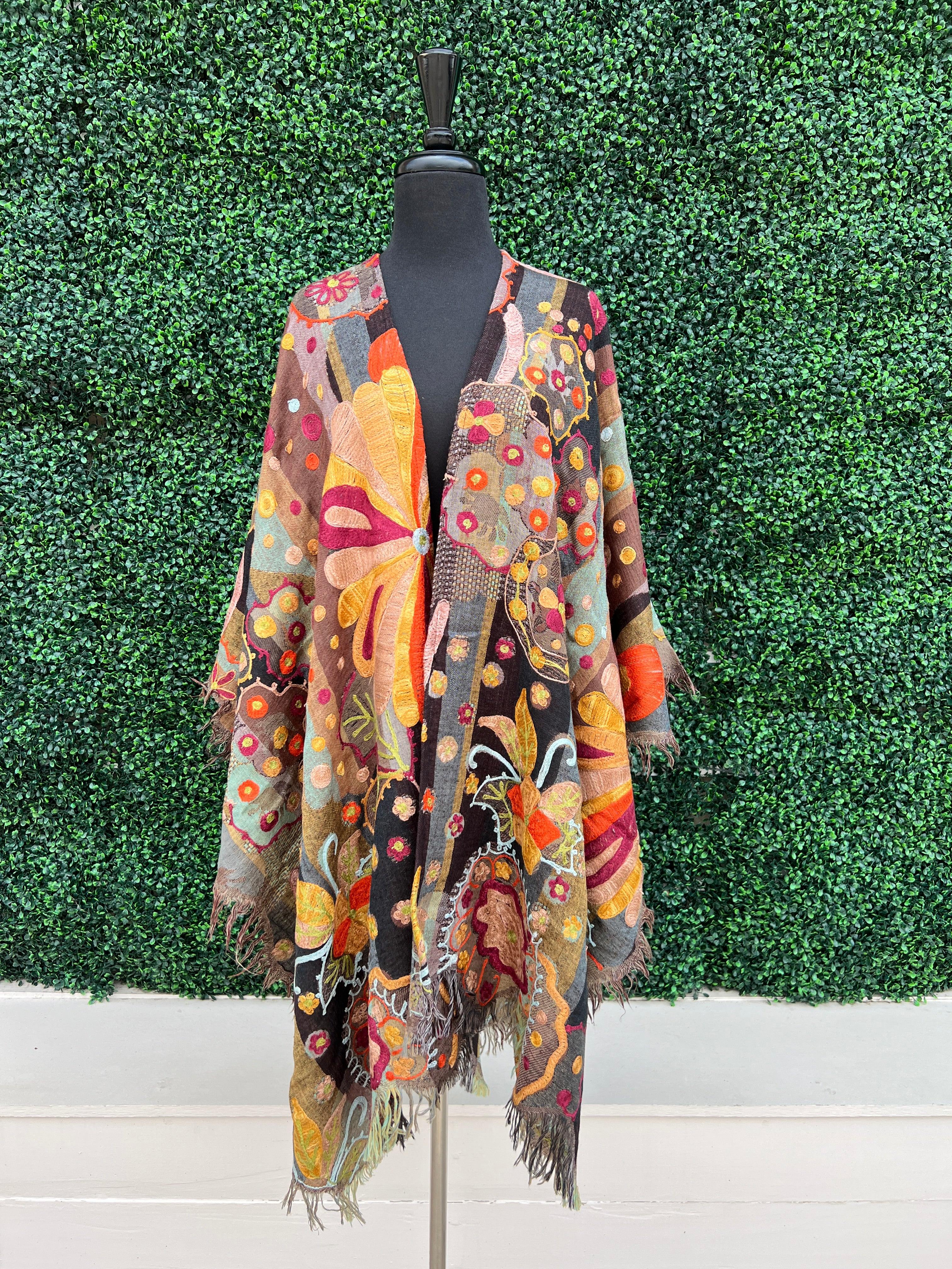 Embroidered Frida Ruana - Image 2