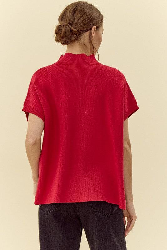 Cap Sleeve Sweater Vest - Image 7