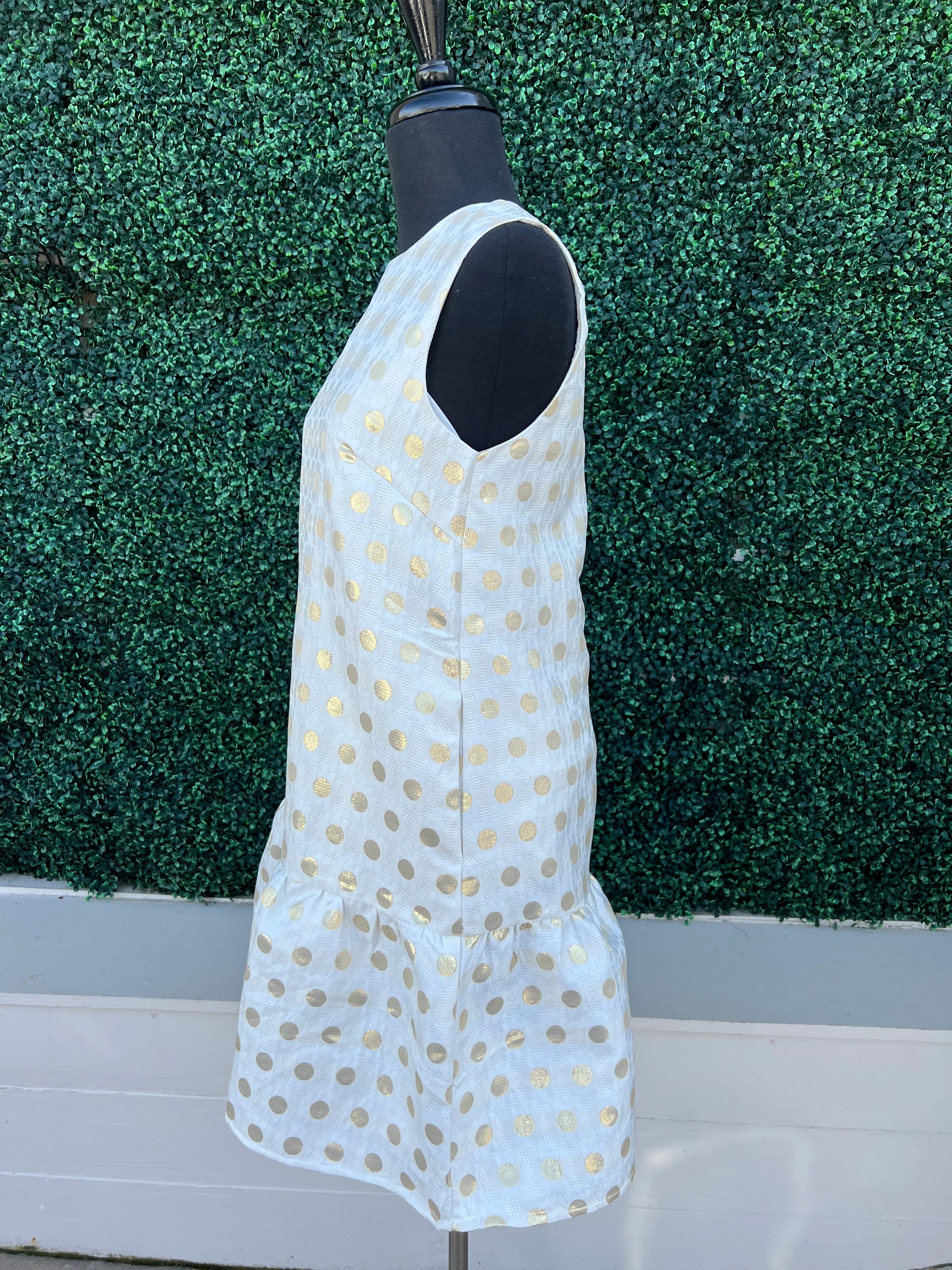 Gold & White Daisy Dress - Image 2