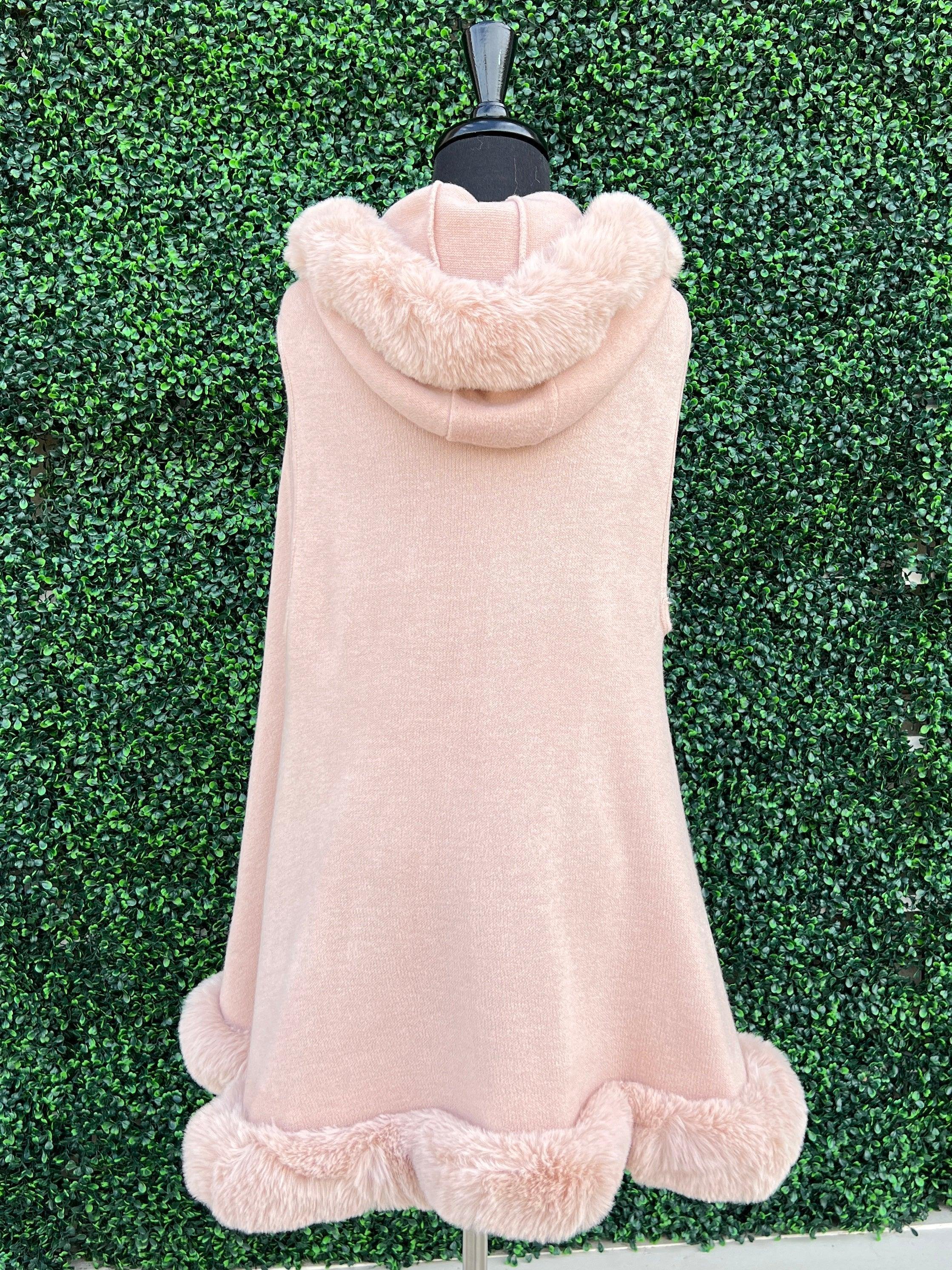 Hooded Faux Fur Swing Vests - Image 10