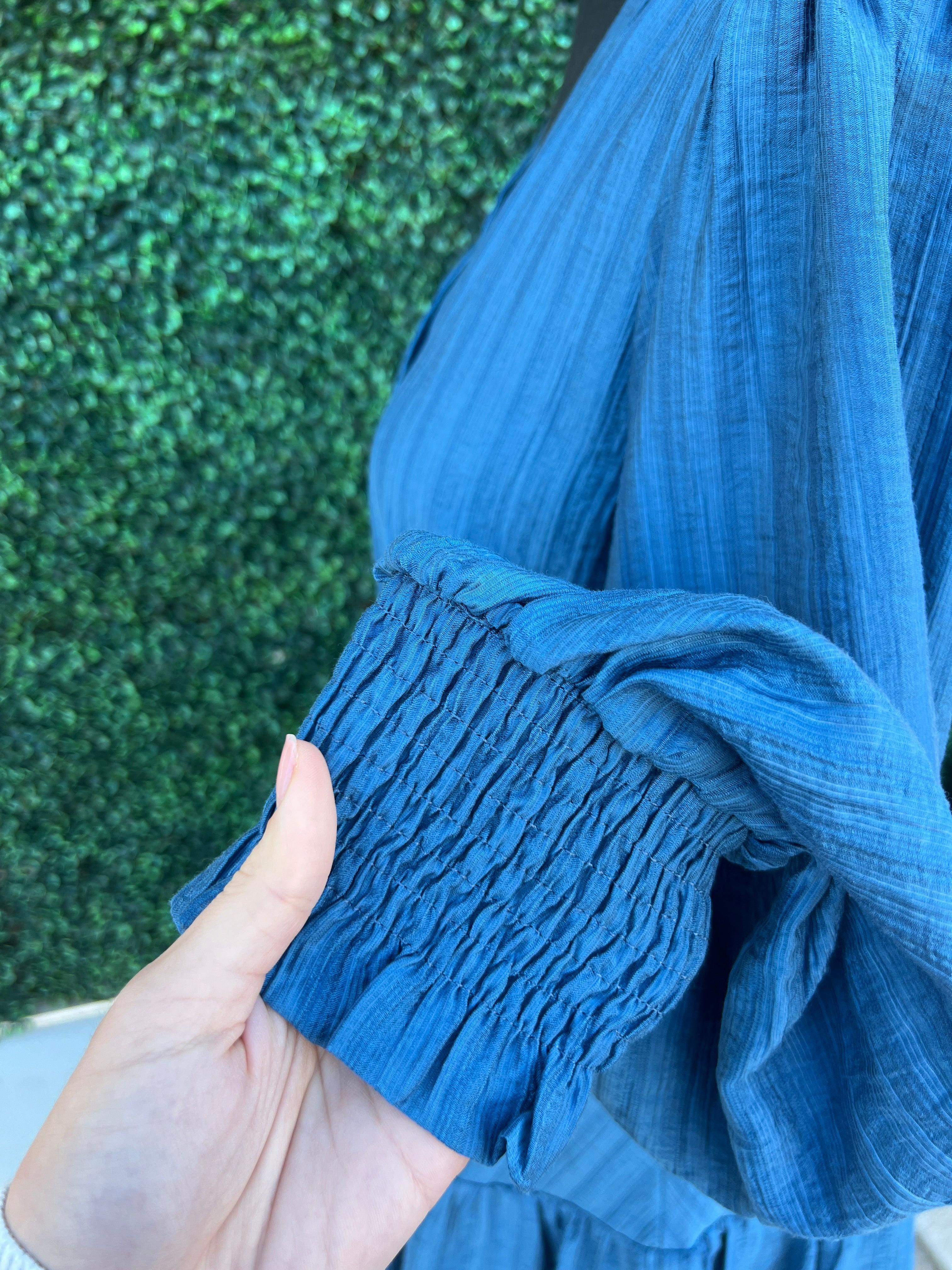 Hourglass Dusty Blue Dress - Image 2