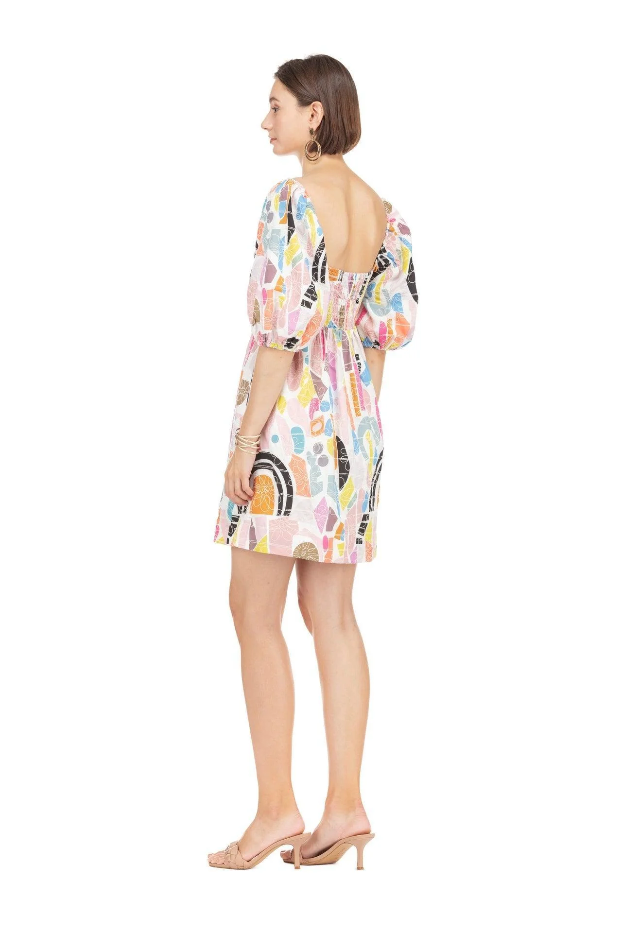 Geometric Quilted Dress - Image 2