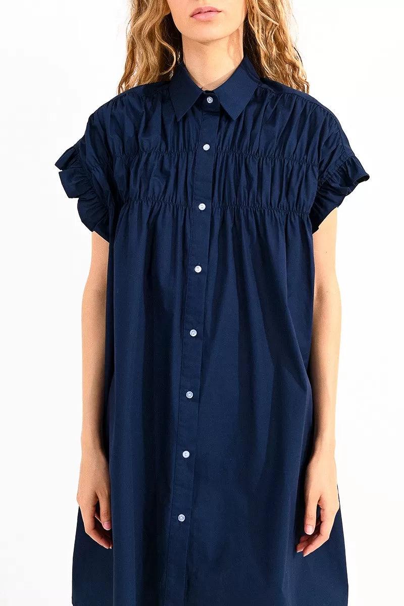 Colorful Cotton Shirt Dress - Image 17