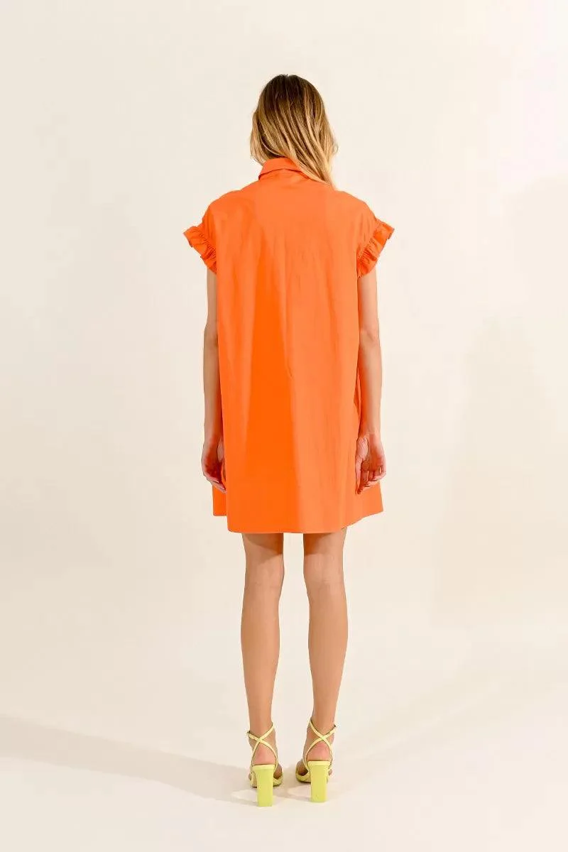 Colorful Cotton Shirt Dress - Image 4