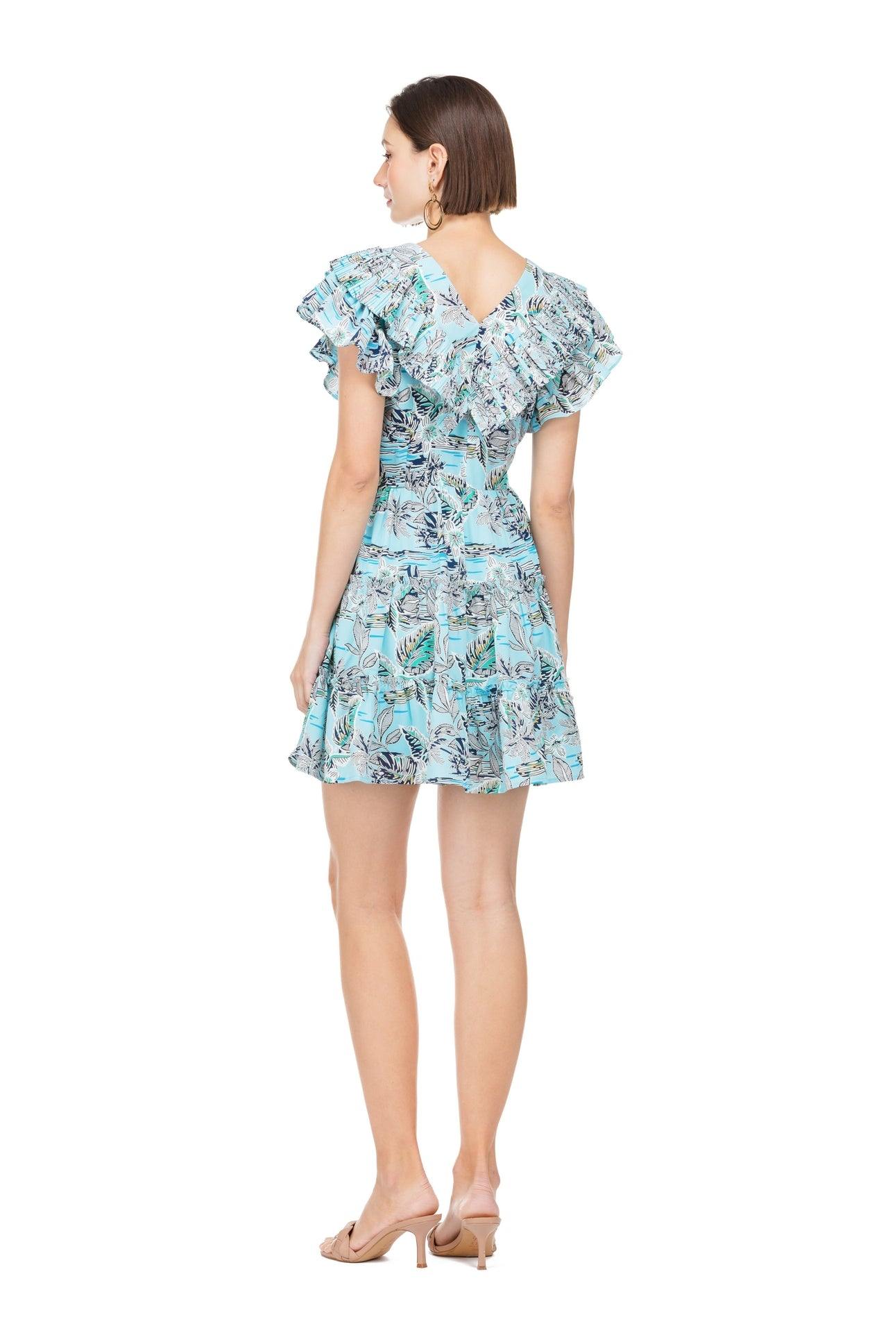 Pleated Island Waves Dress - Image 2