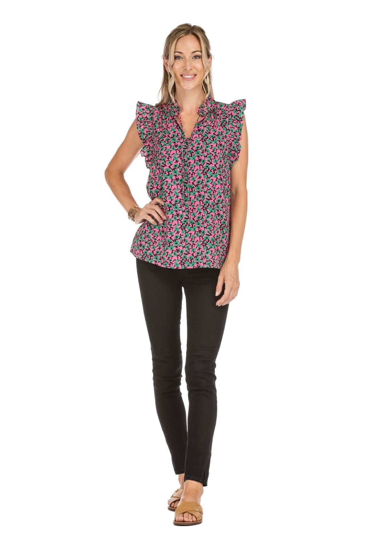 Kelly Ruffle Floral Top