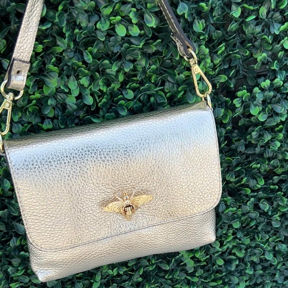 Italian Leather Bee Bag - Image 11
