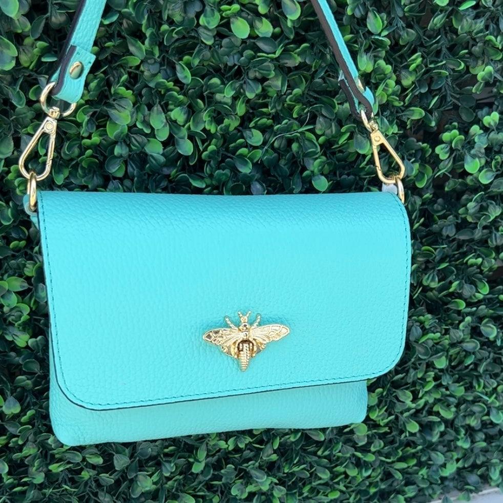 Italian Leather Bee Bag - Image 12